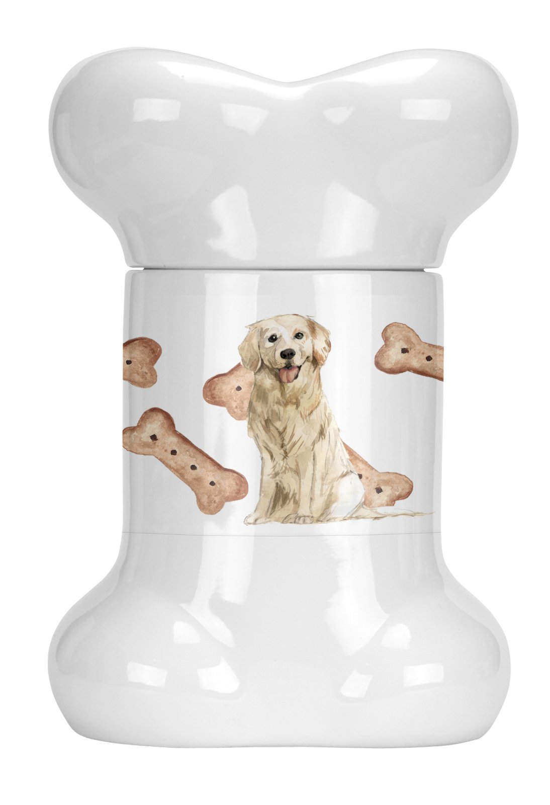 Golden Retriever Bone Shaped Treat Jar CK2316BSTJ by Caroline&#39;s Treasures