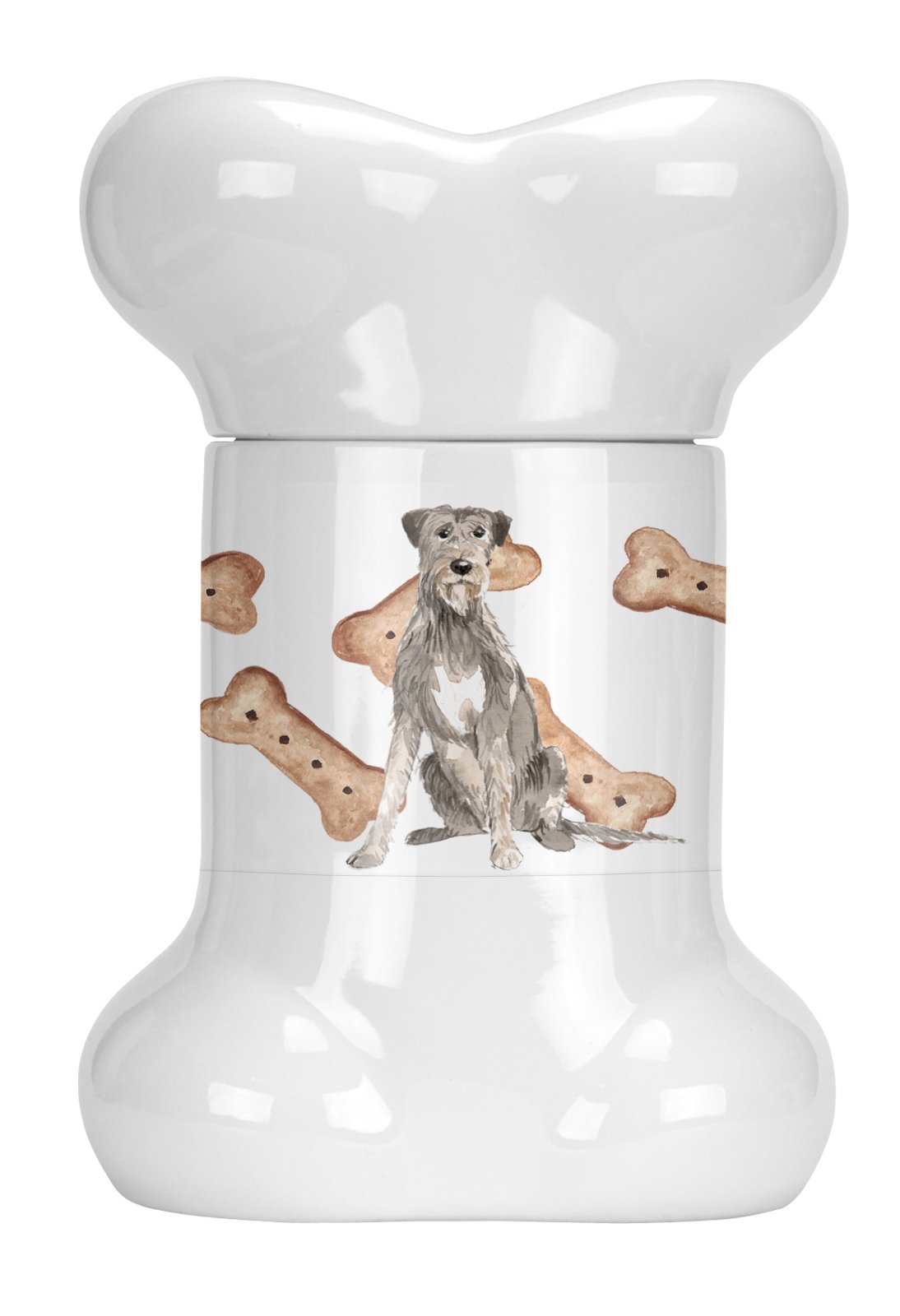 Irish Wolfhound Bone Shaped Treat Jar CK2318BSTJ by Caroline&#39;s Treasures