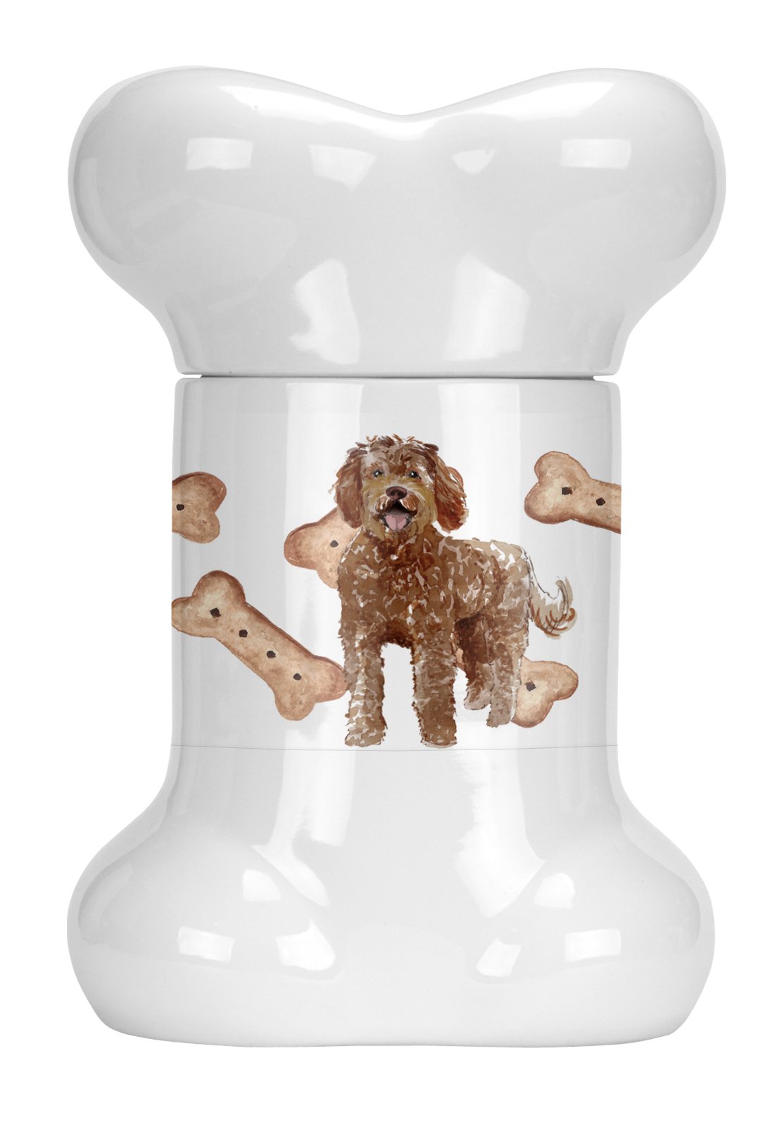 Labradoodle Bone Shaped Treat Jar CK2320BSTJ by Caroline's Treasures