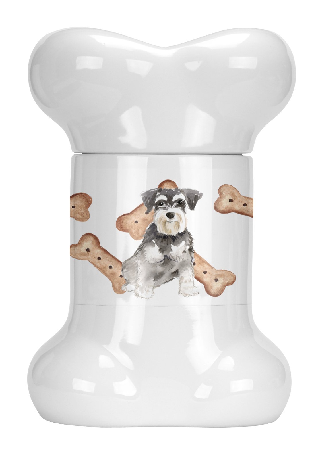 Schnauzer #2 Bone Shaped Treat Jar CK2324BSTJ by Caroline's Treasures