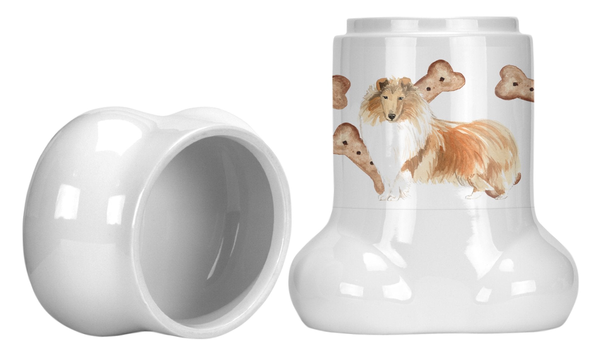 Collie Bone Shaped Treat Jar CK2327BSTJ by Caroline's Treasures