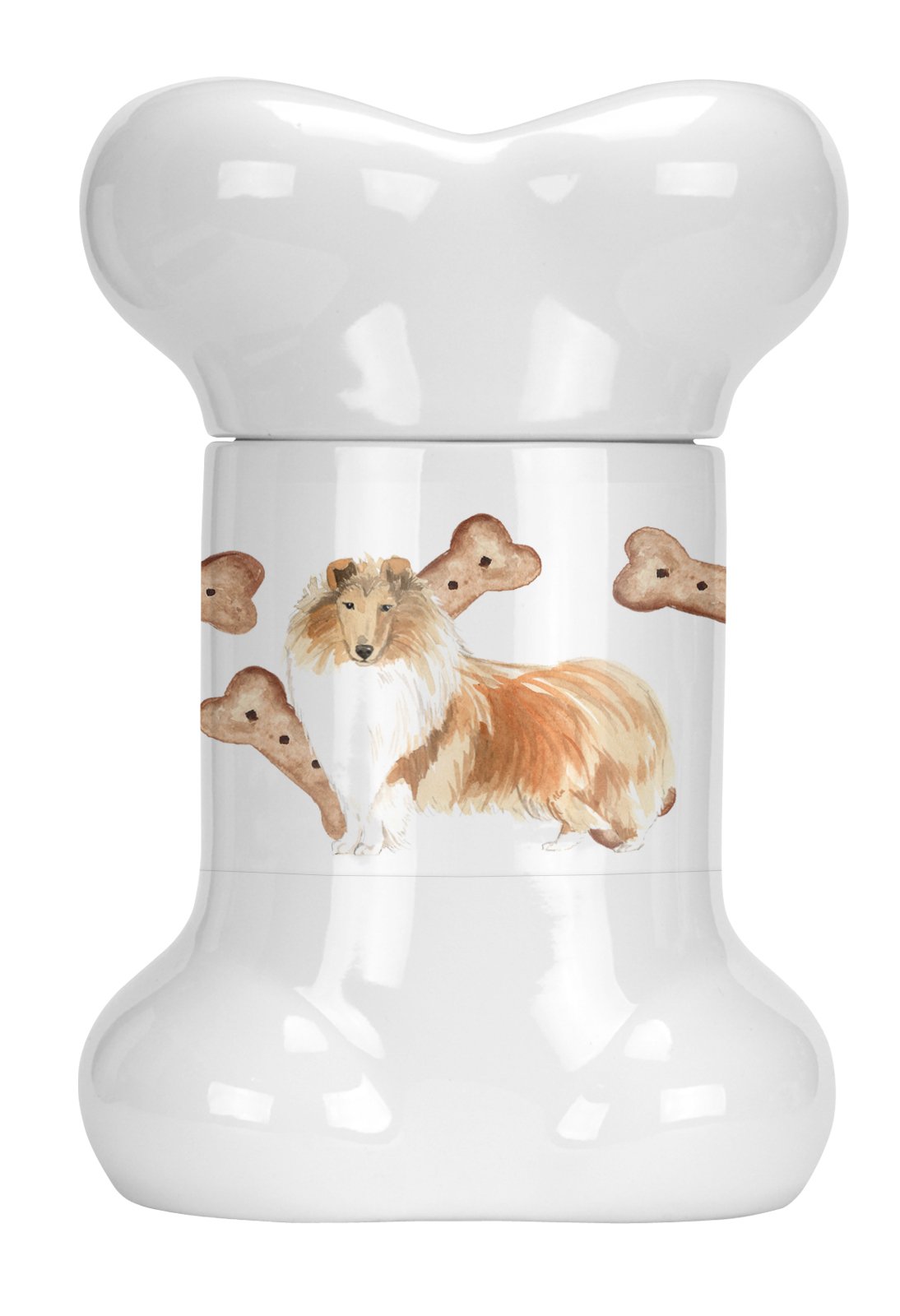 Collie Bone Shaped Treat Jar CK2327BSTJ by Caroline's Treasures