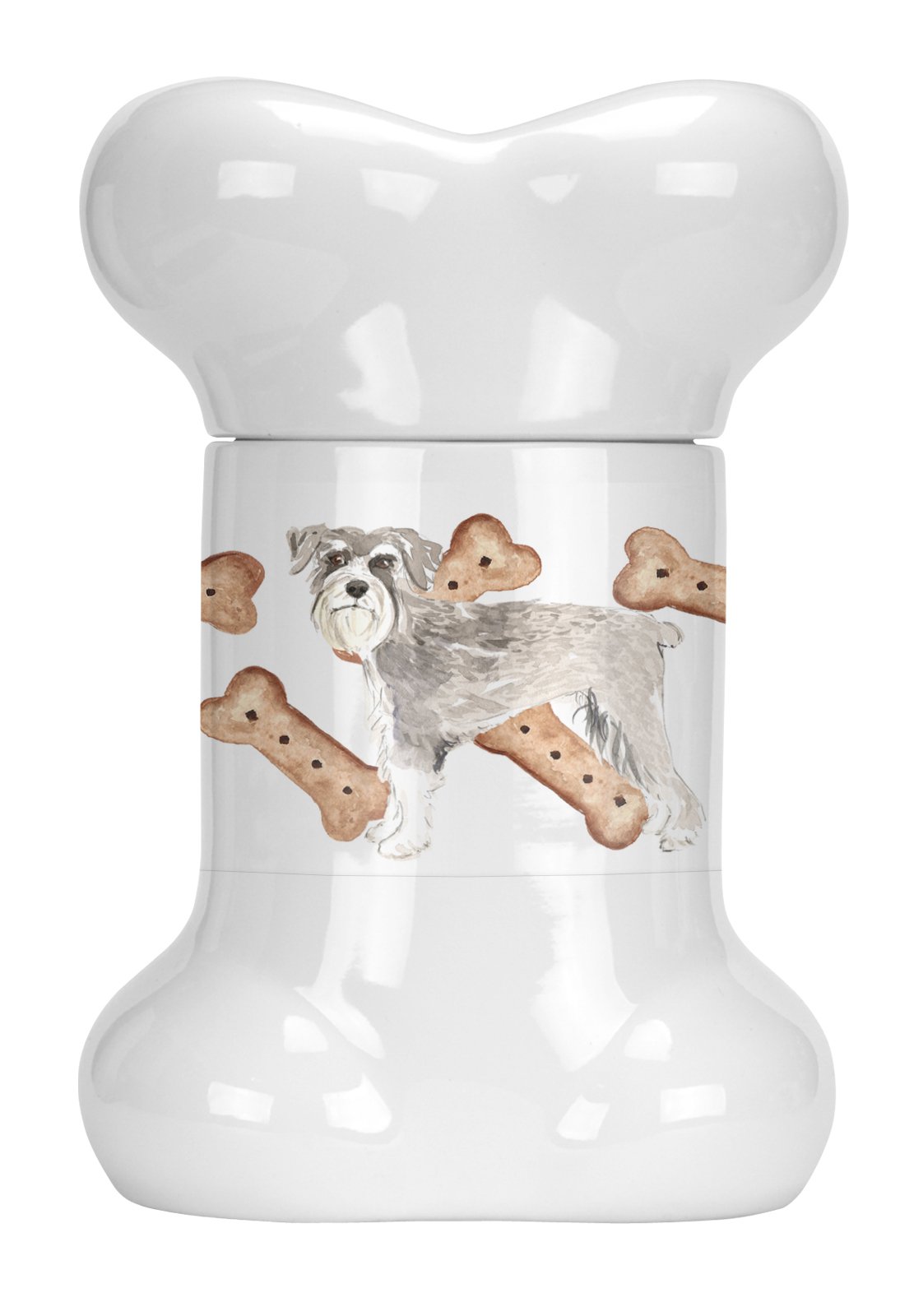 Schnauzer #3 Bone Shaped Treat Jar CK2328BSTJ by Caroline's Treasures