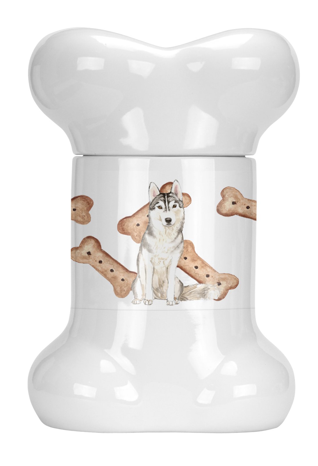 Siberian Husky Bone Shaped Treat Jar CK2333BSTJ by Caroline&#39;s Treasures