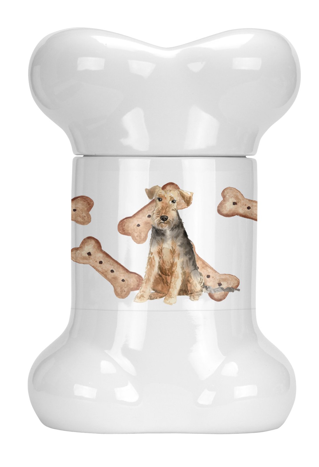 Welsh Terrier Bone Shaped Treat Jar CK2336BSTJ by Caroline's Treasures