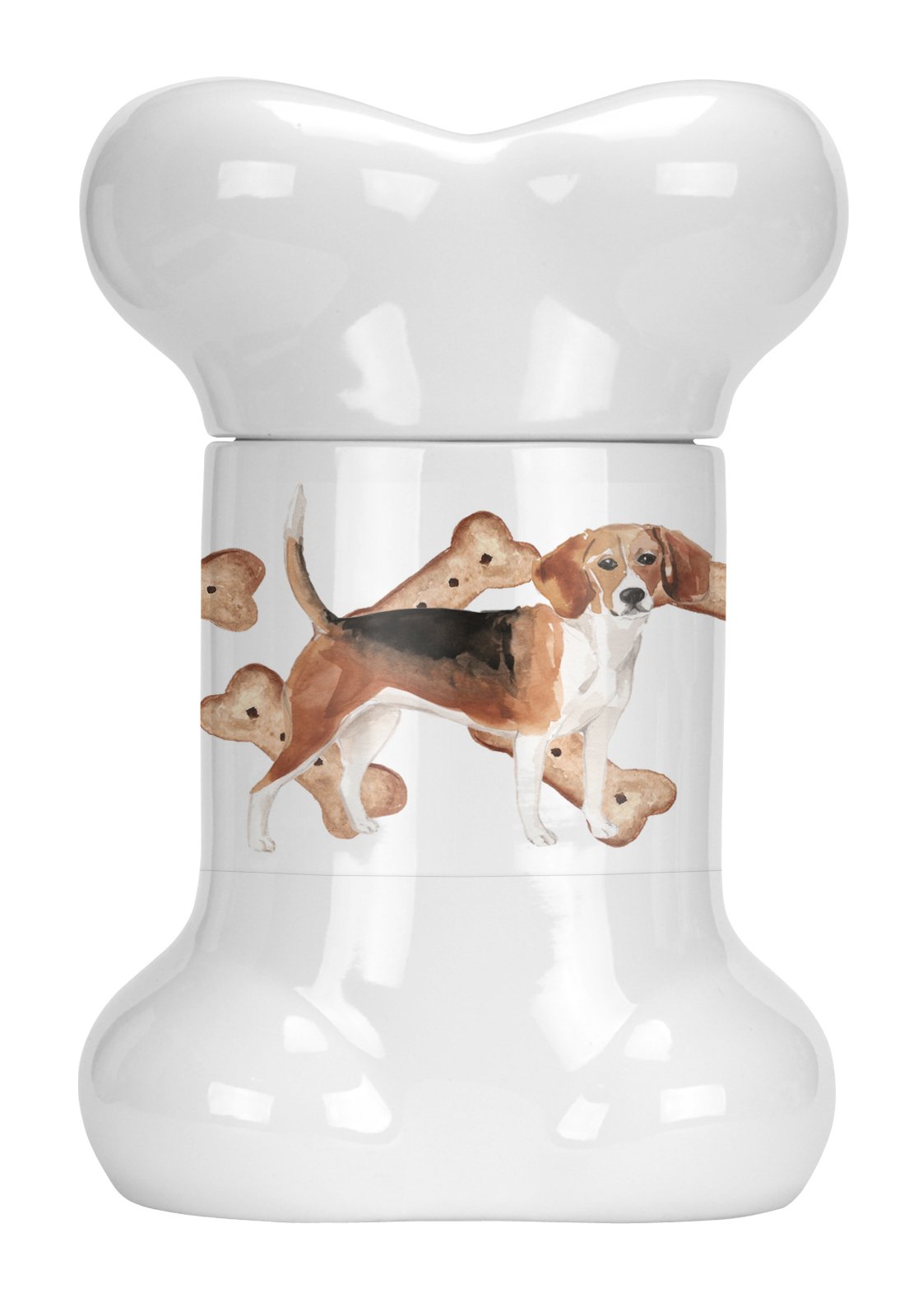 Beagle Bone Shaped Treat Jar CK2341BSTJ by Caroline&#39;s Treasures