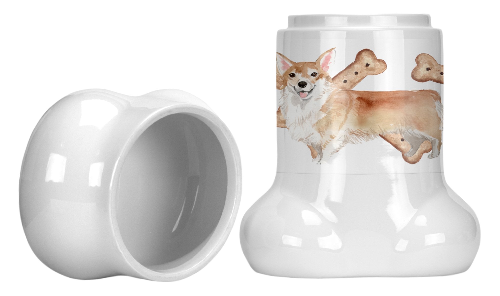 Corgi Bone Shaped Treat Jar CK2350BSTJ by Caroline's Treasures