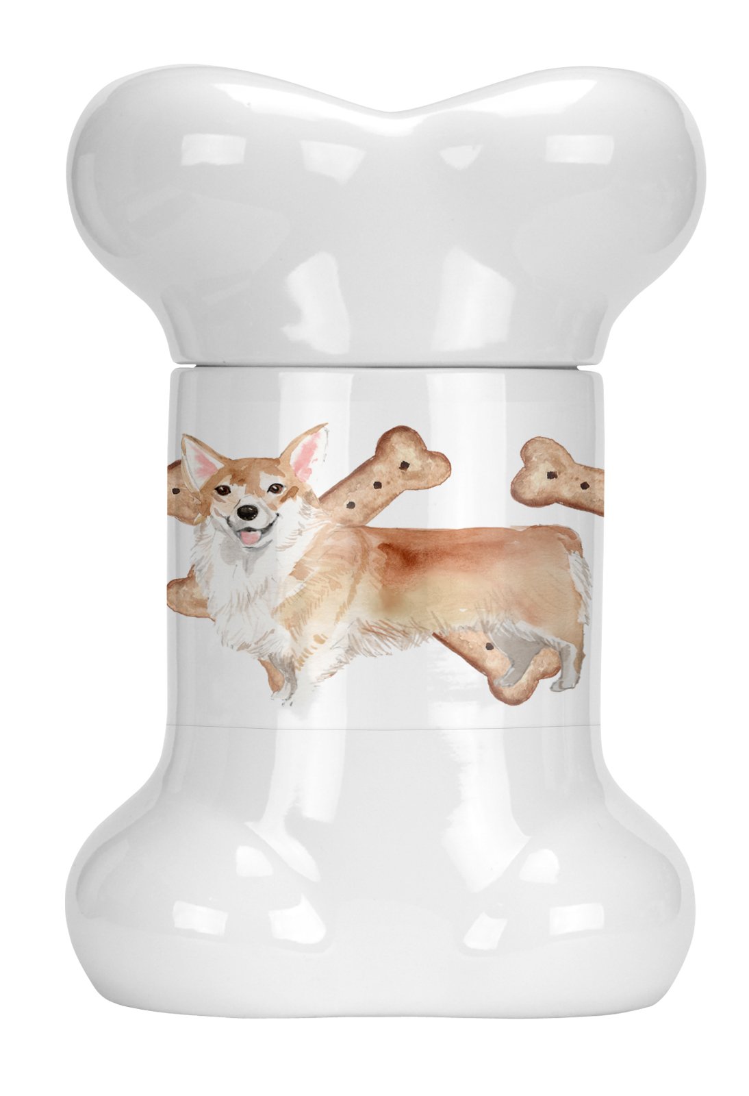 Corgi Bone Shaped Treat Jar CK2350BSTJ by Caroline's Treasures