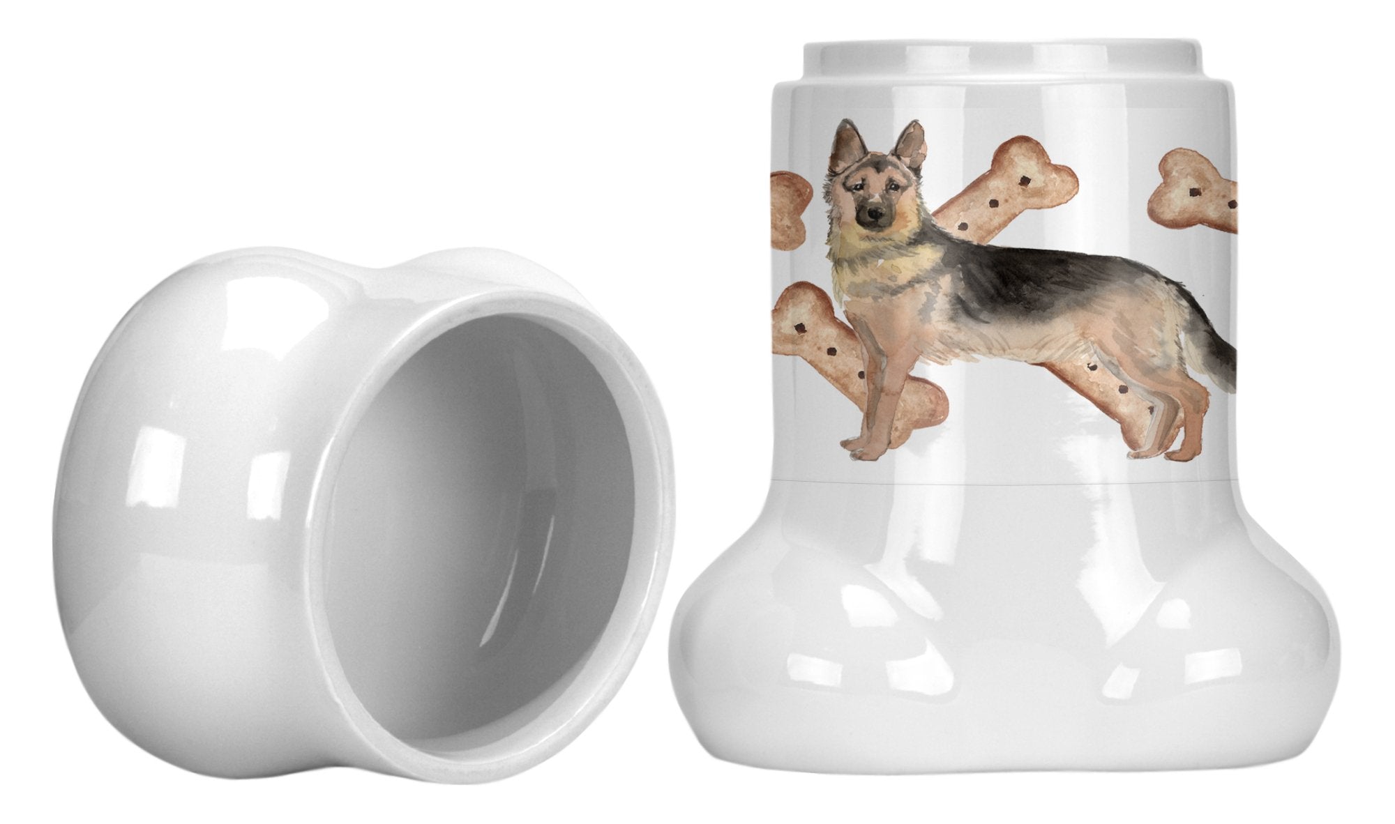 German Shepherd Bone Shaped Treat Jar CK2354BSTJ by Caroline's Treasures