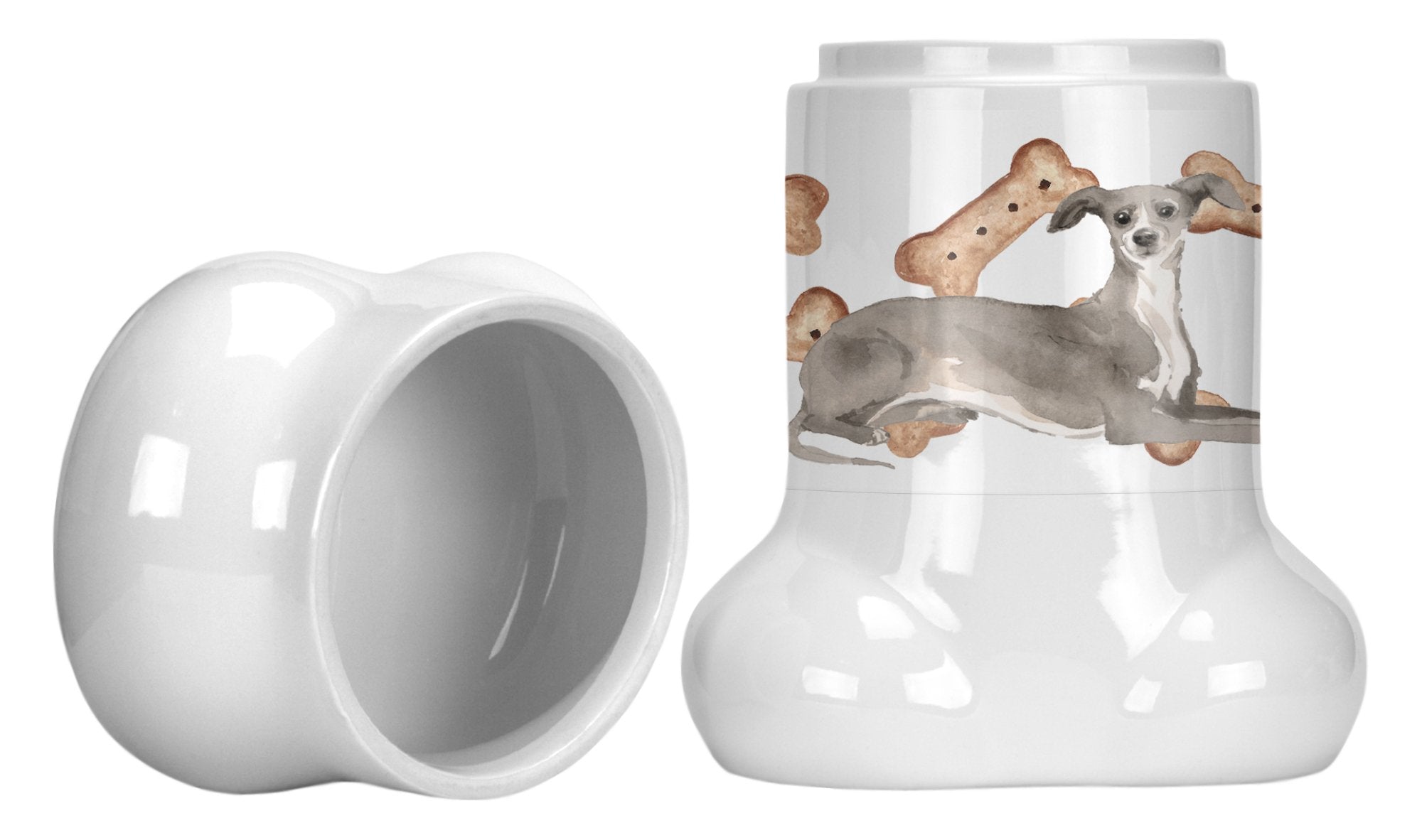 Italian Greyhound Bone Shaped Treat Jar CK2357BSTJ by Caroline's Treasures