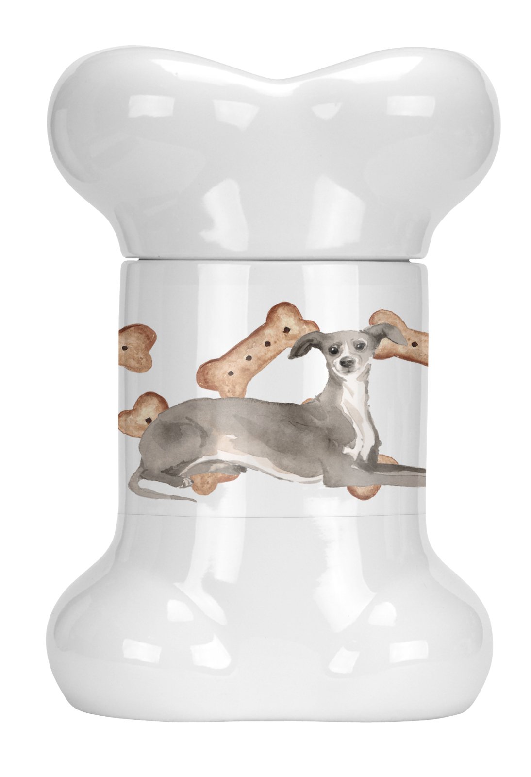 Italian Greyhound Bone Shaped Treat Jar CK2357BSTJ by Caroline's Treasures