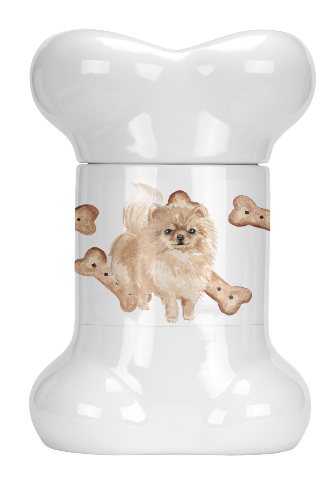 Pomeranian Bone Shaped Treat Jar CK2361BSTJ by Caroline&#39;s Treasures