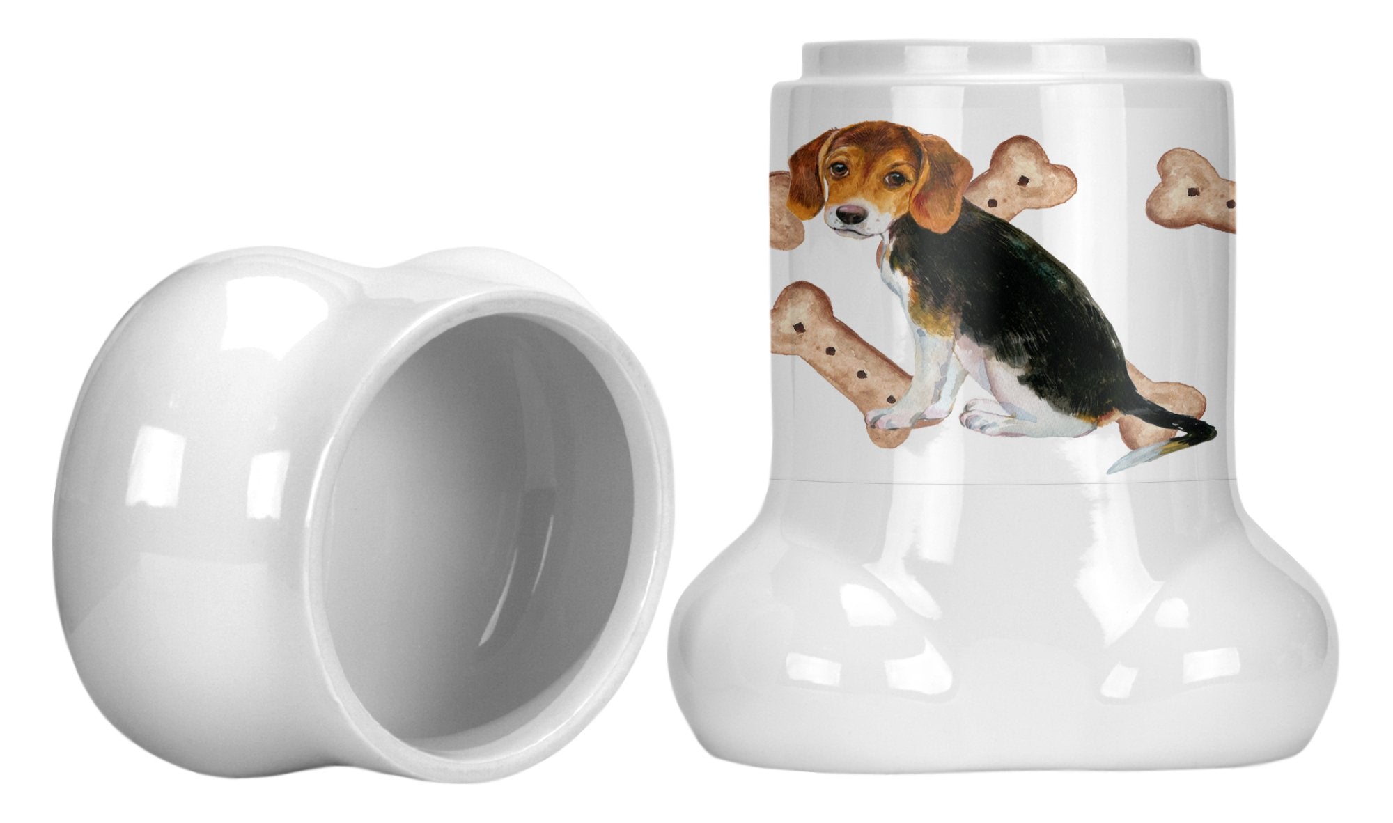 Beagle Puppy Bone Shaped Treat Jar CK2379BSTJ by Caroline's Treasures