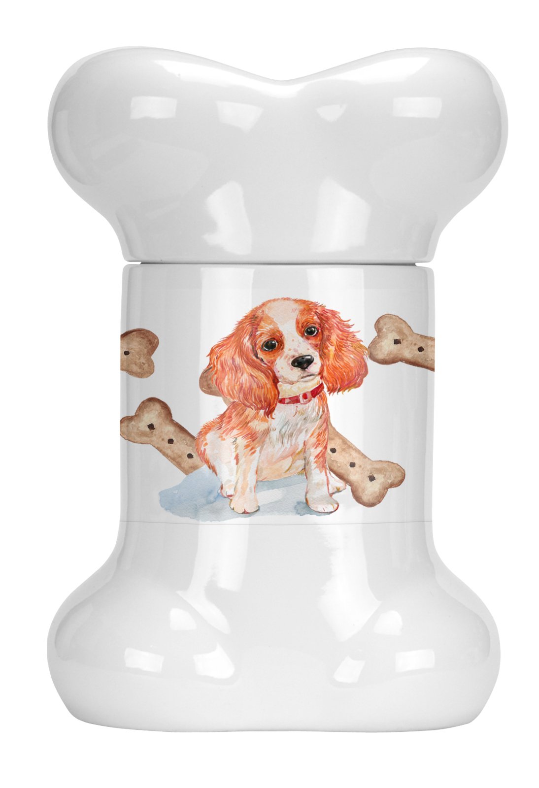 Cavalier Puppy Bone Shaped Treat Jar CK2380BSTJ by Caroline's Treasures