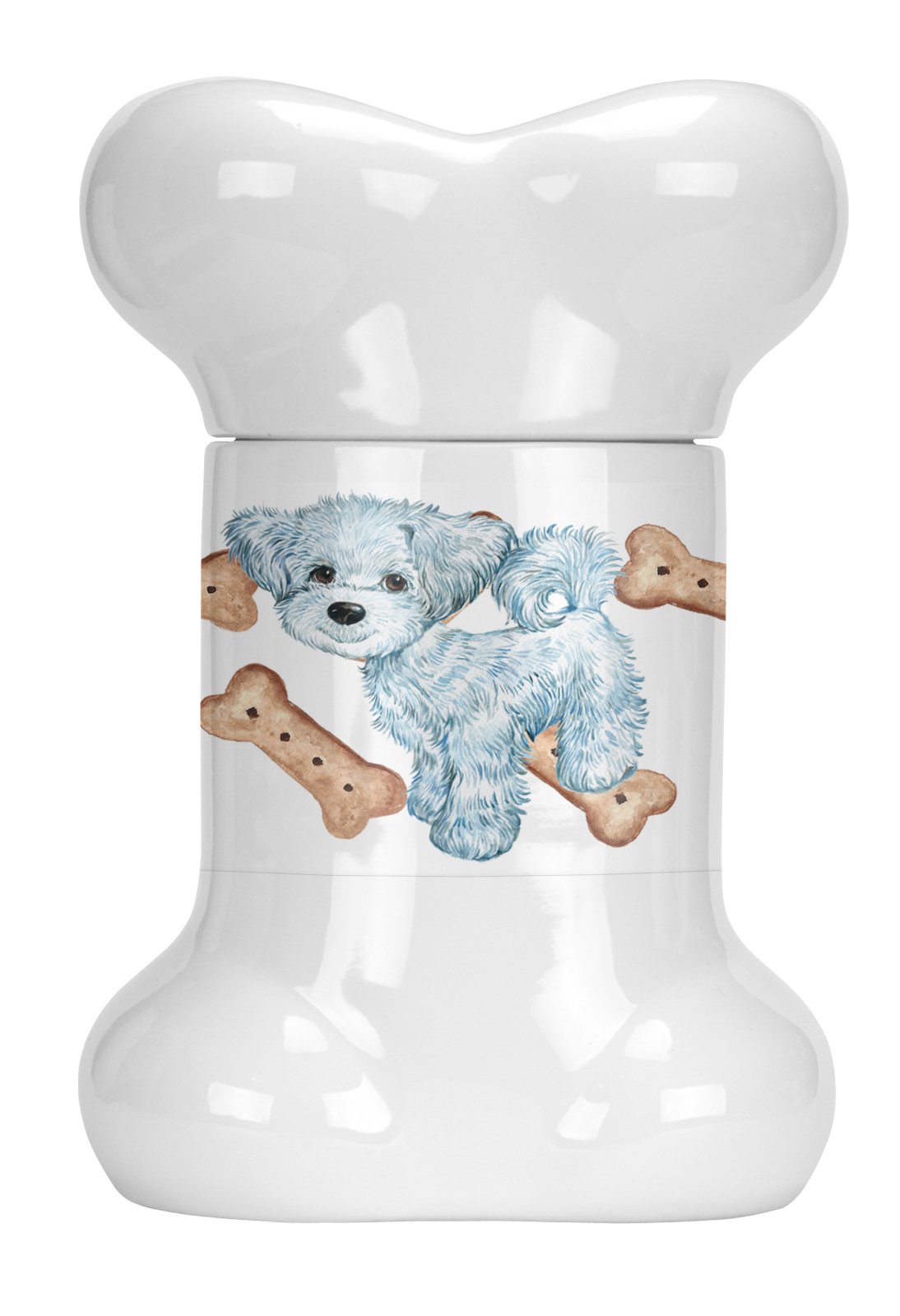 Maltese Puppy Bone Shaped Treat Jar CK2381BSTJ by Caroline's Treasures