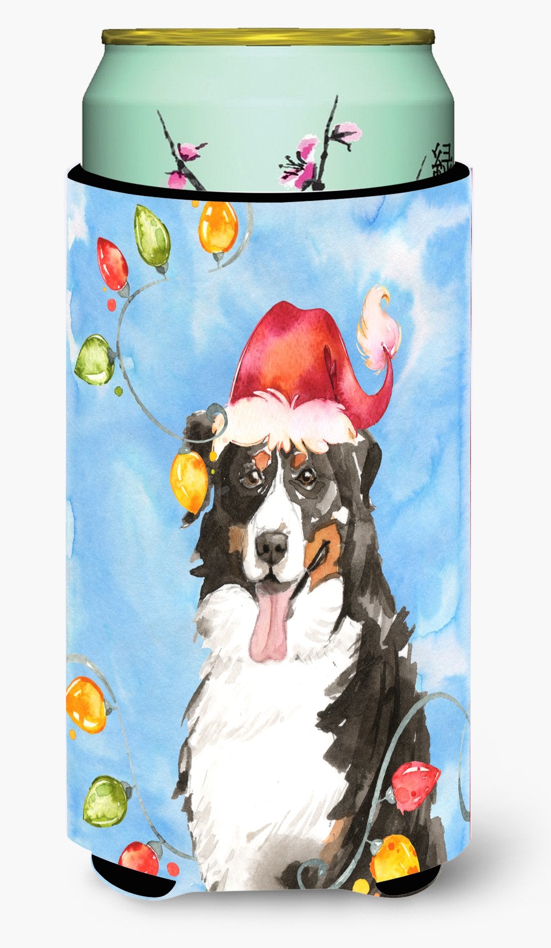 Christmas Lights Bernese Mountain Dog Tall Boy Beverage Insulator Hugger CK2469TBC by Caroline's Treasures