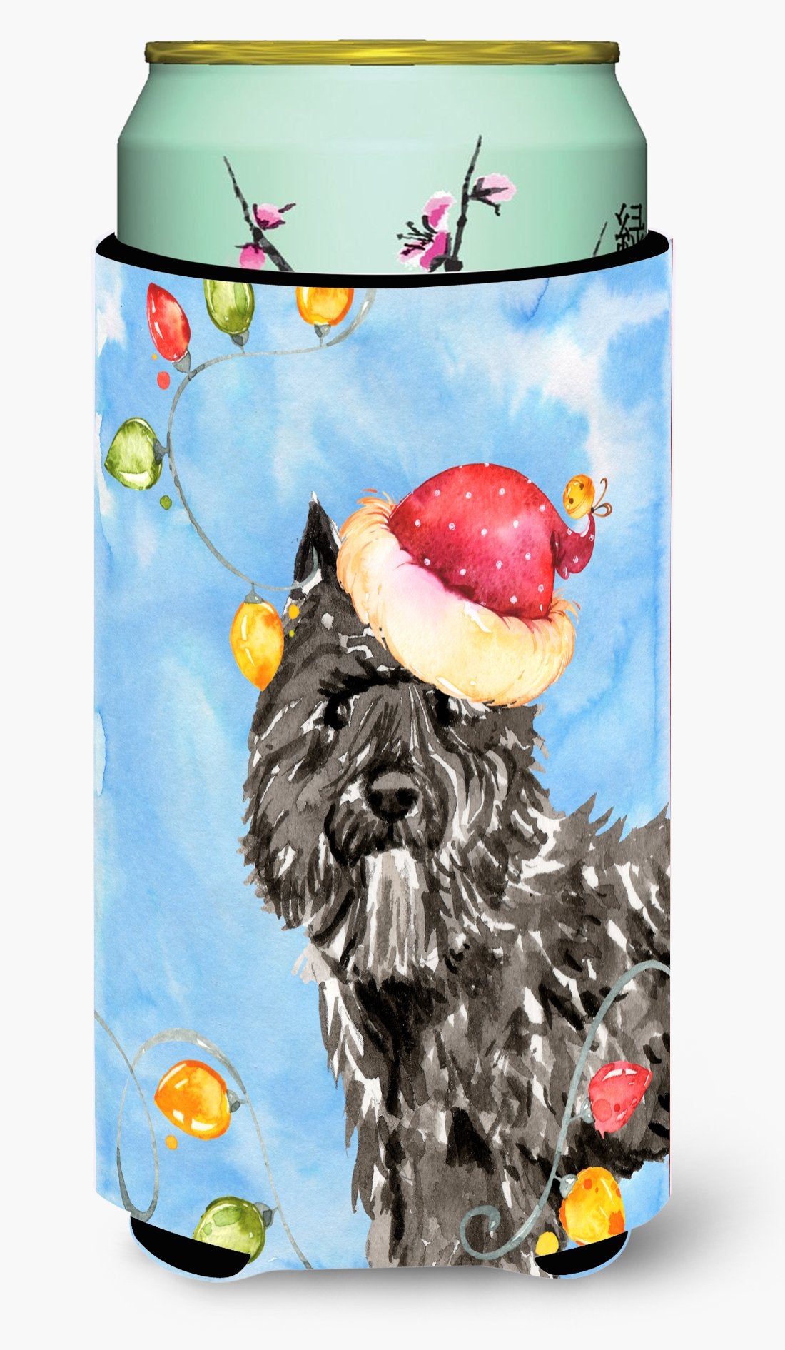 Christmas Lights Bouvier des Flandres Tall Boy Beverage Insulator Hugger CK2470TBC by Caroline&#39;s Treasures