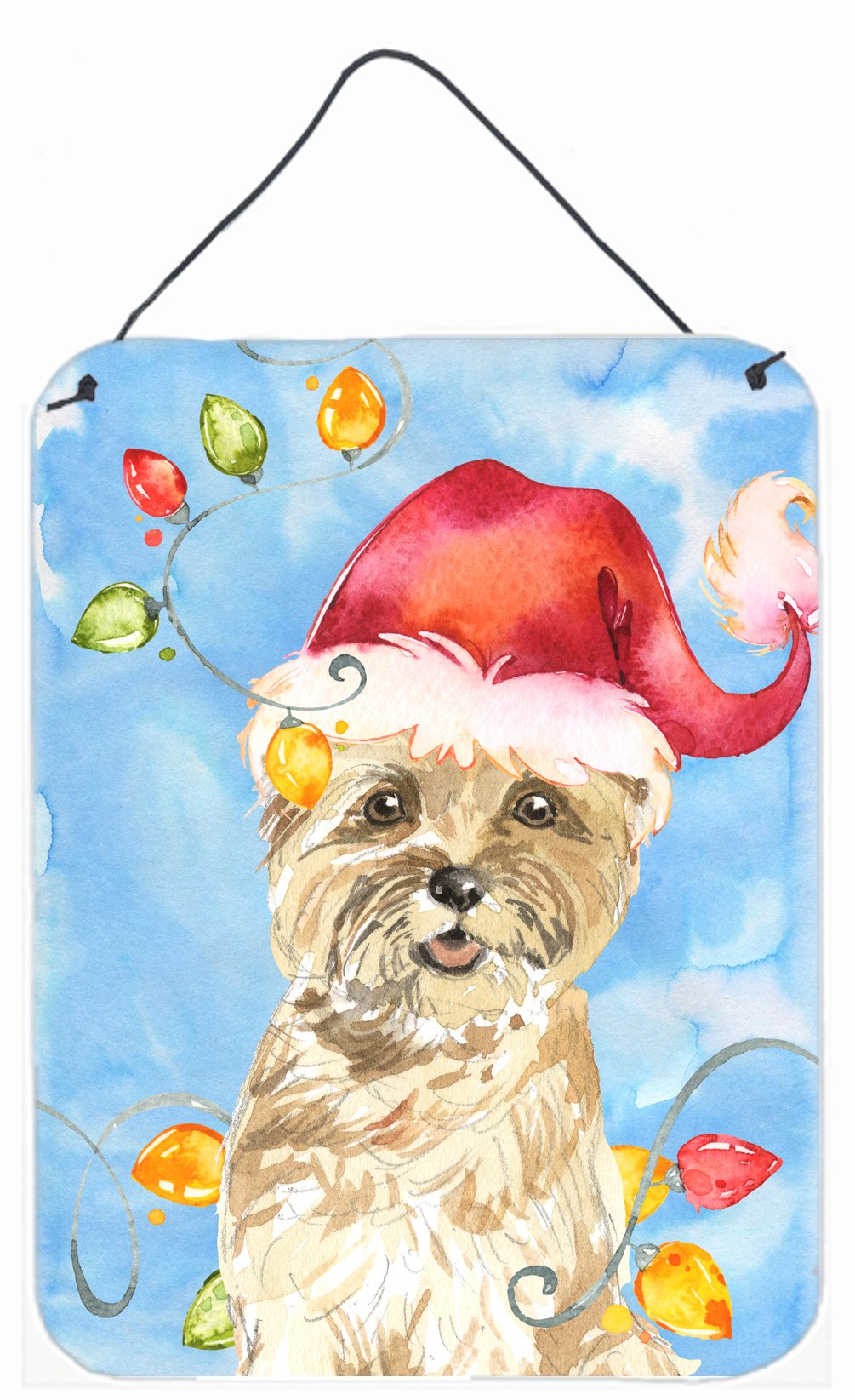 Christmas Lights Cairn Terrier Wall or Door Hanging Prints CK2474DS1216 by Caroline's Treasures