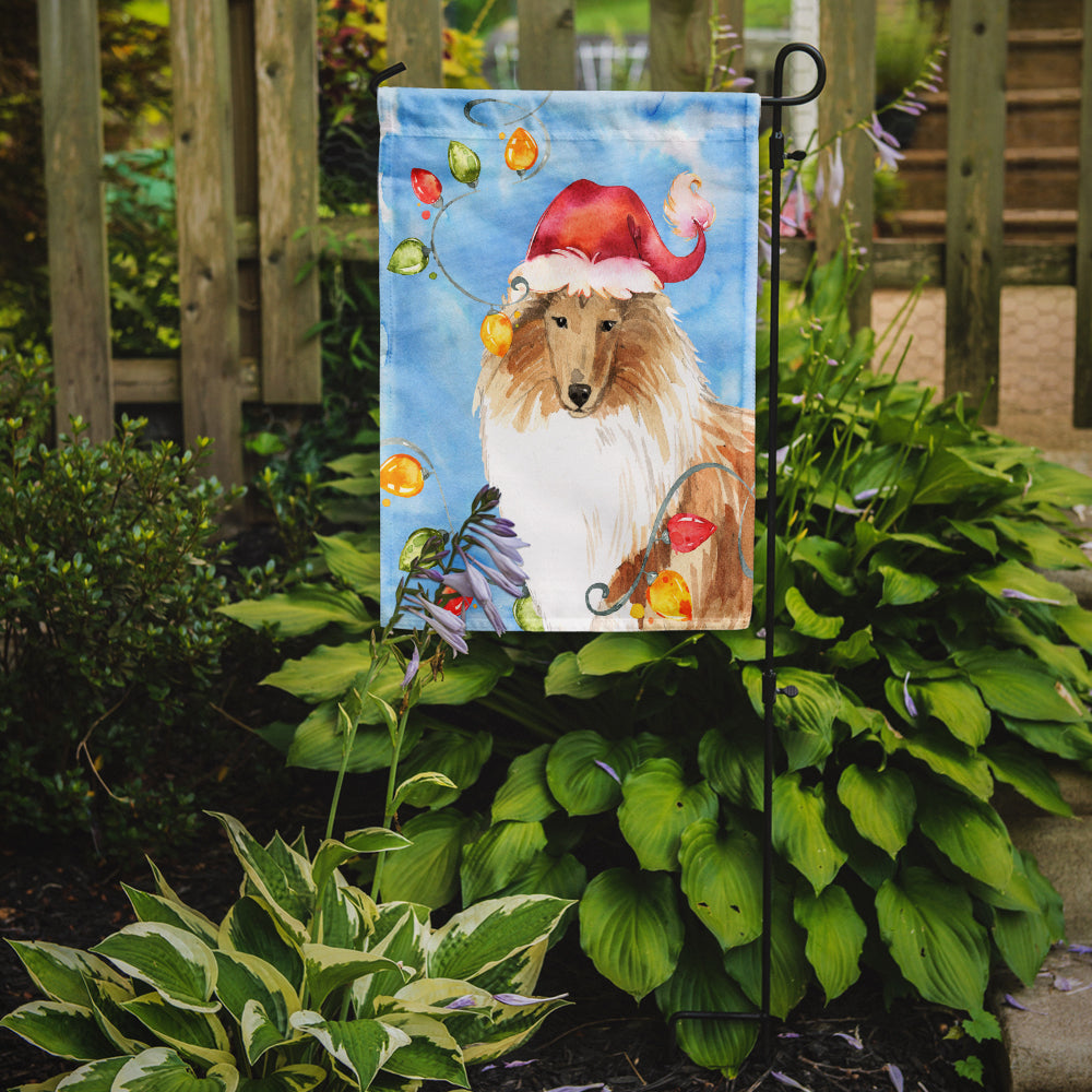 Christmas Lights Collie Flag Garden Size CK2489GF  the-store.com.