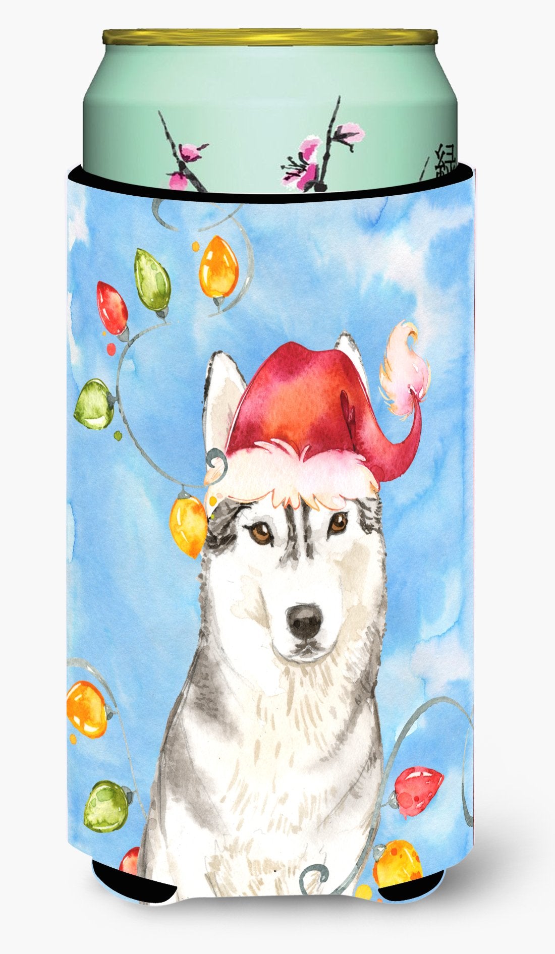 Christmas Lights Siberian Husky Tall Boy Beverage Insulator Hugger CK2495TBC by Caroline's Treasures