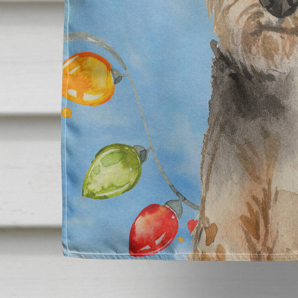 Christmas Lights Welsh Terrier Flag Canvas House Size CK2498CHF  the-store.com.