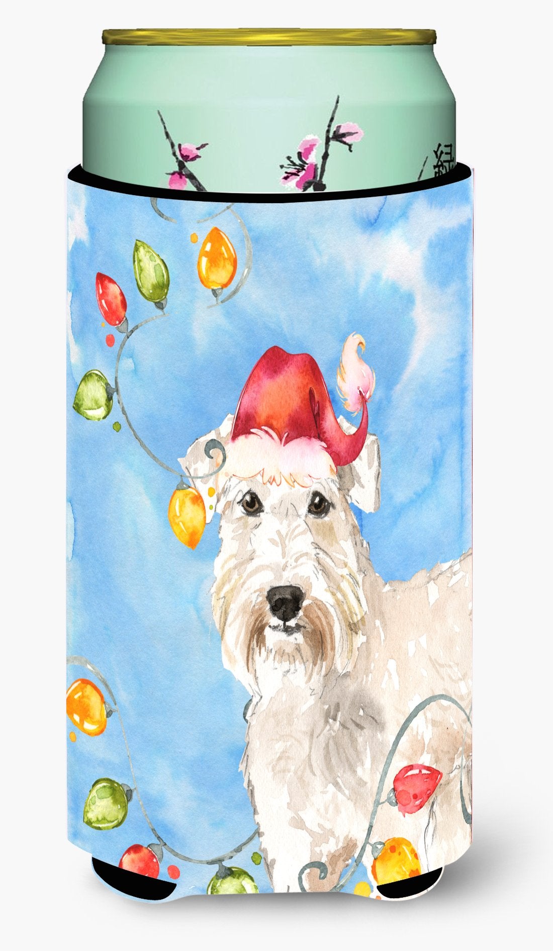 Christmas Lights Wheaten Terrier Tall Boy Beverage Insulator Hugger CK2499TBC by Caroline's Treasures