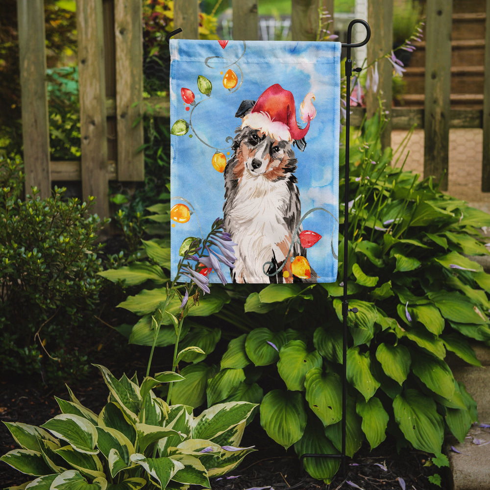 Christmas Lights Australian Shepherd Flag Garden Size CK2504GF  the-store.com.