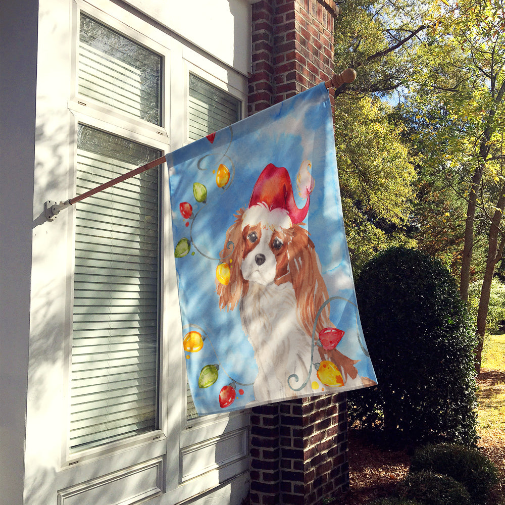 Christmas Lights Blenheim Cavalier Spaniel Flag Canvas House Size CK2509CHF  the-store.com.