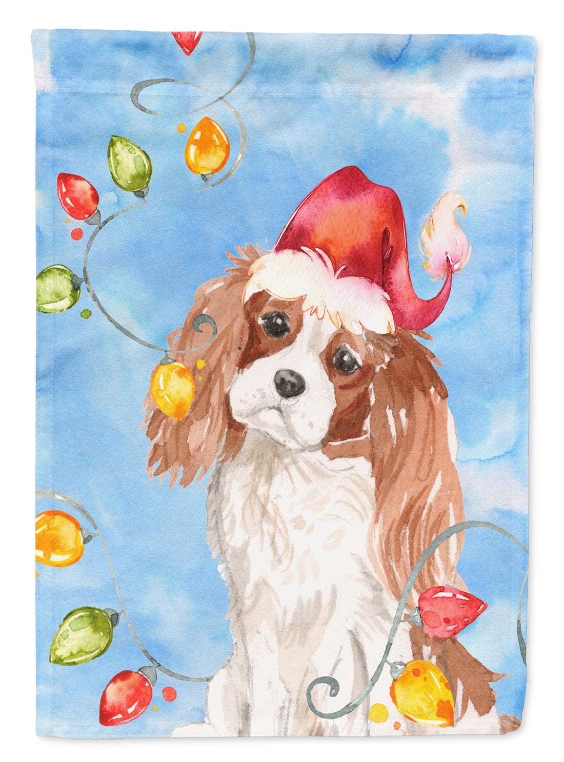 Christmas Lights Blenheim Cavalier Spaniel Flag Garden Size CK2509GF  the-store.com.