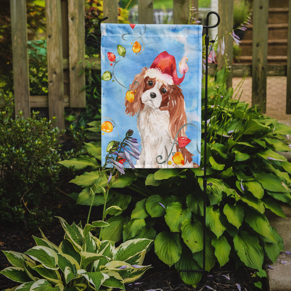 Christmas Lights Blenheim Cavalier Spaniel Flag Garden Size CK2509GF  the-store.com.