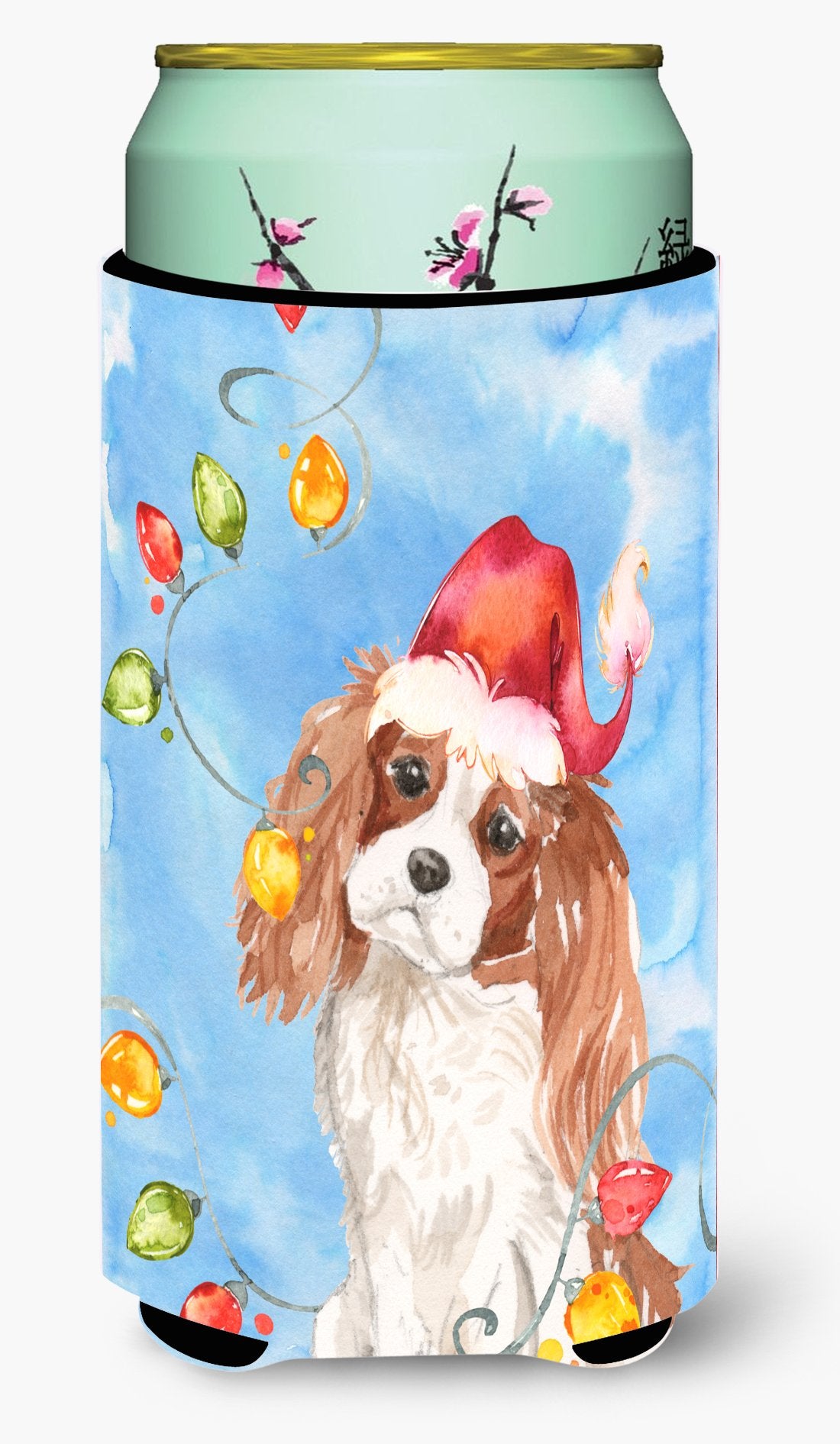 Christmas Lights Blenheim Cavalier Spaniel Tall Boy Beverage Insulator Hugger CK2509TBC by Caroline's Treasures