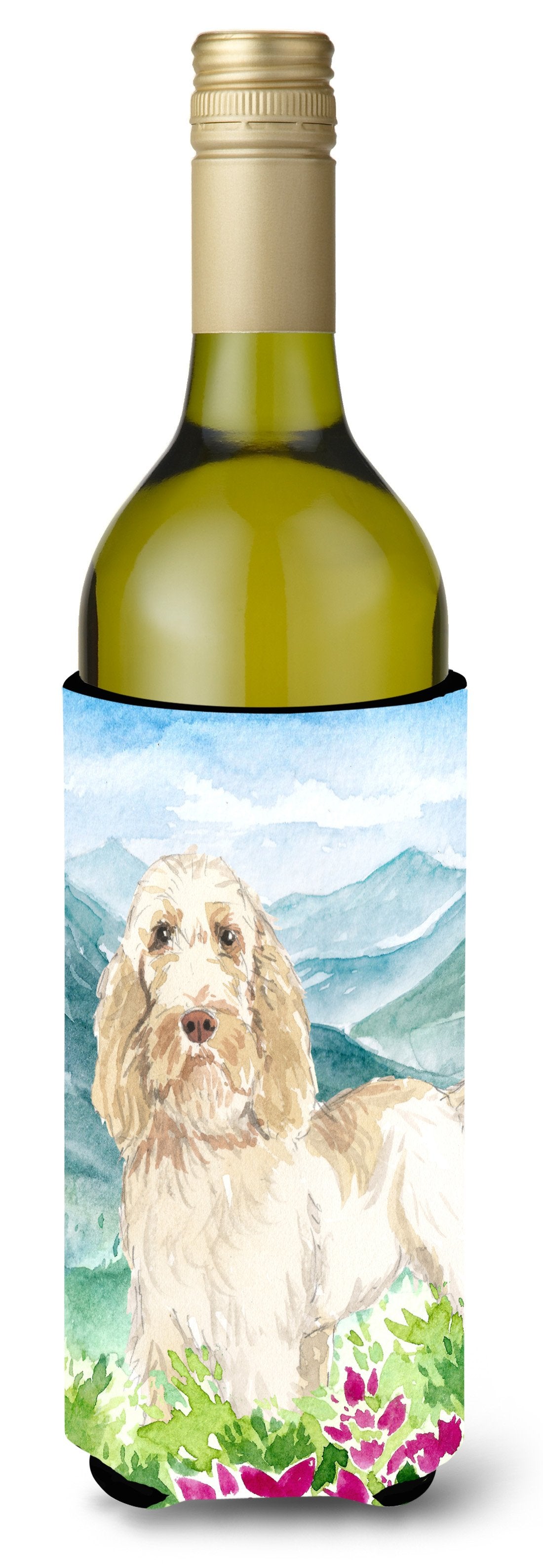 Mountian Flowers Spinone Italiano Wine Bottle Beverage Insulator Hugger CK2518LITERK by Caroline's Treasures