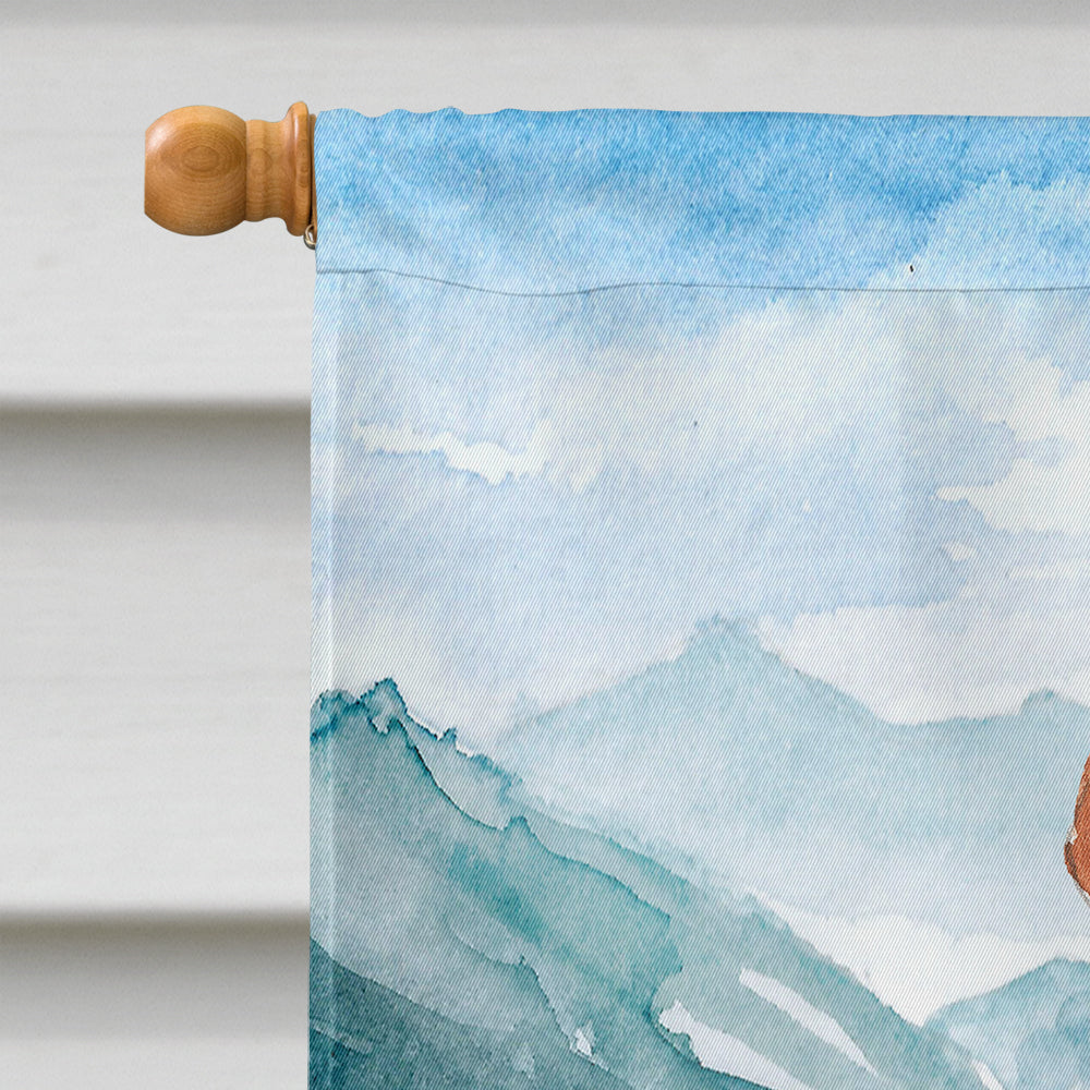 Mountain Flowers Vizsla Flag Canvas House Size CK2535CHF  the-store.com.