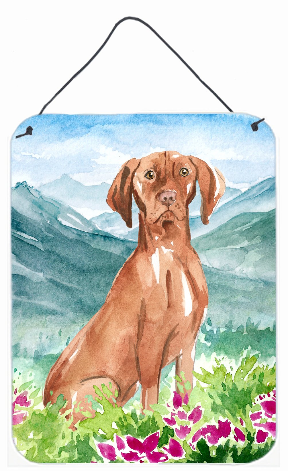 Mountain Flowers Vizsla Wall or Door Hanging Prints CK2535DS1216 by Caroline's Treasures