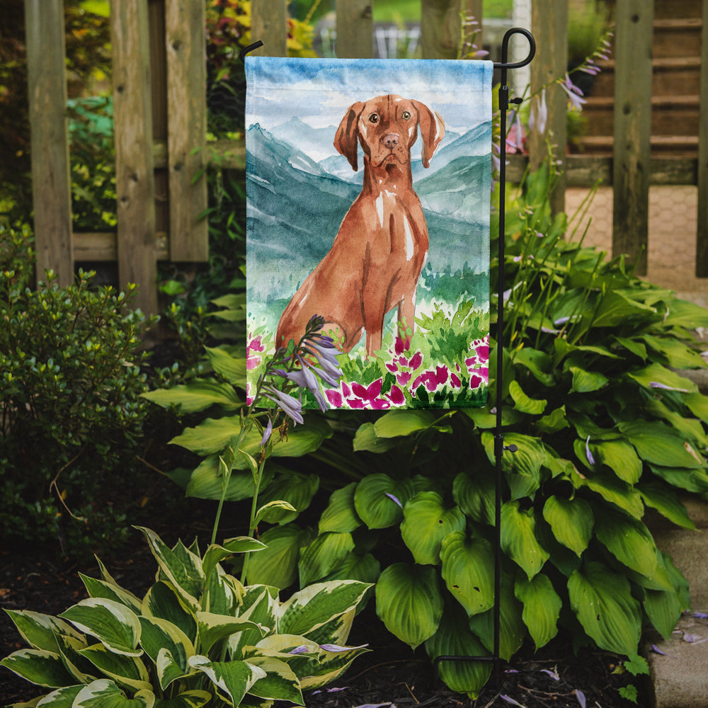 Mountain Flowers Vizsla Flag Garden Size CK2535GF  the-store.com.