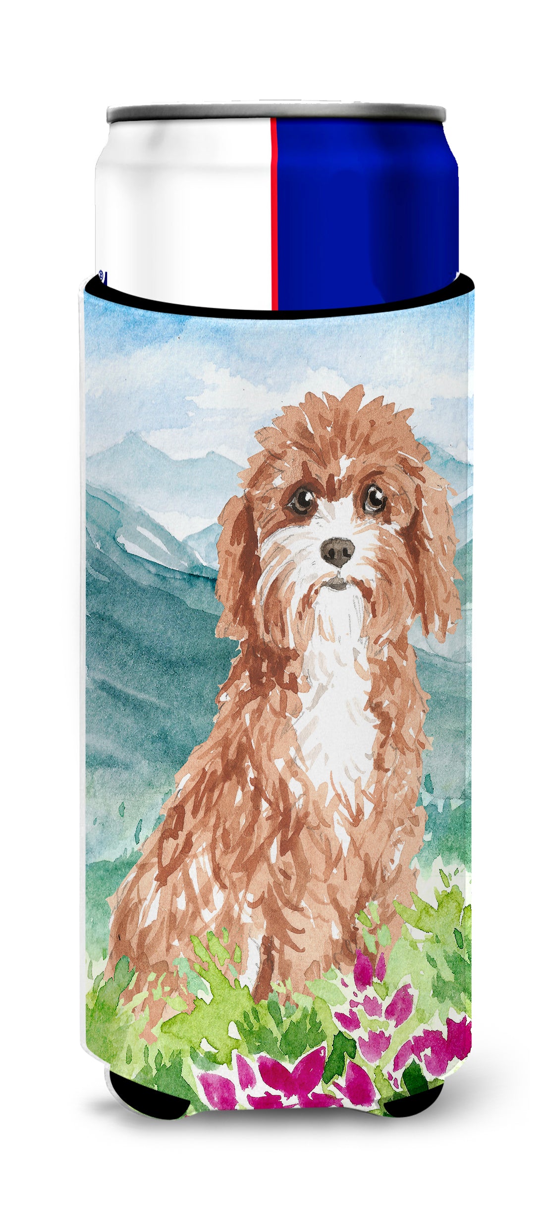 Mountain Flowers Cavapoo  Ultra Hugger for slim cans CK2539MUK  the-store.com.