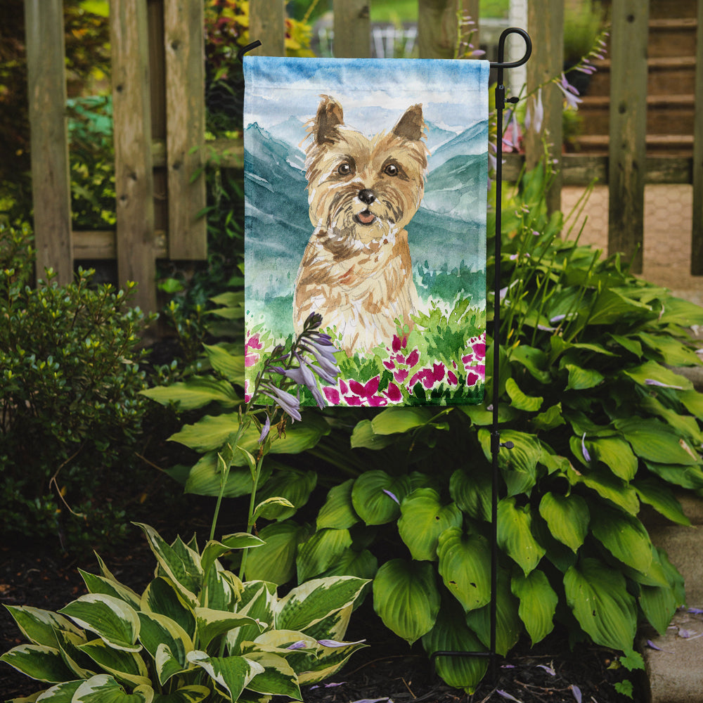 Mountain Flowers Cairn Terrier Flag Garden Size CK2541GF  the-store.com.