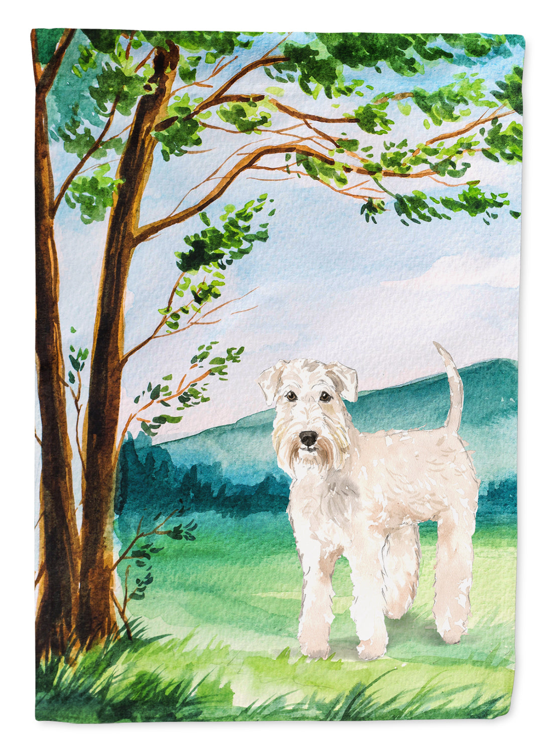 Under the Tree Wheaten Terrier Flag Garden Size CK2552GF  the-store.com.