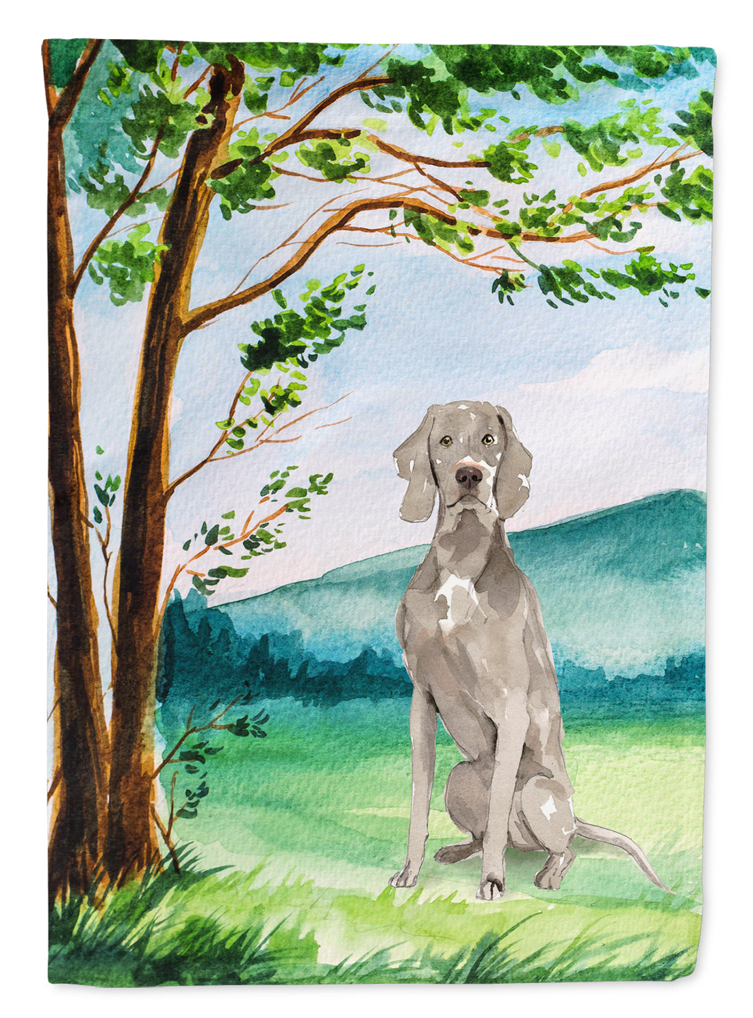 Under the Tree Weimaraner Flag Garden Size CK2553GF  the-store.com.