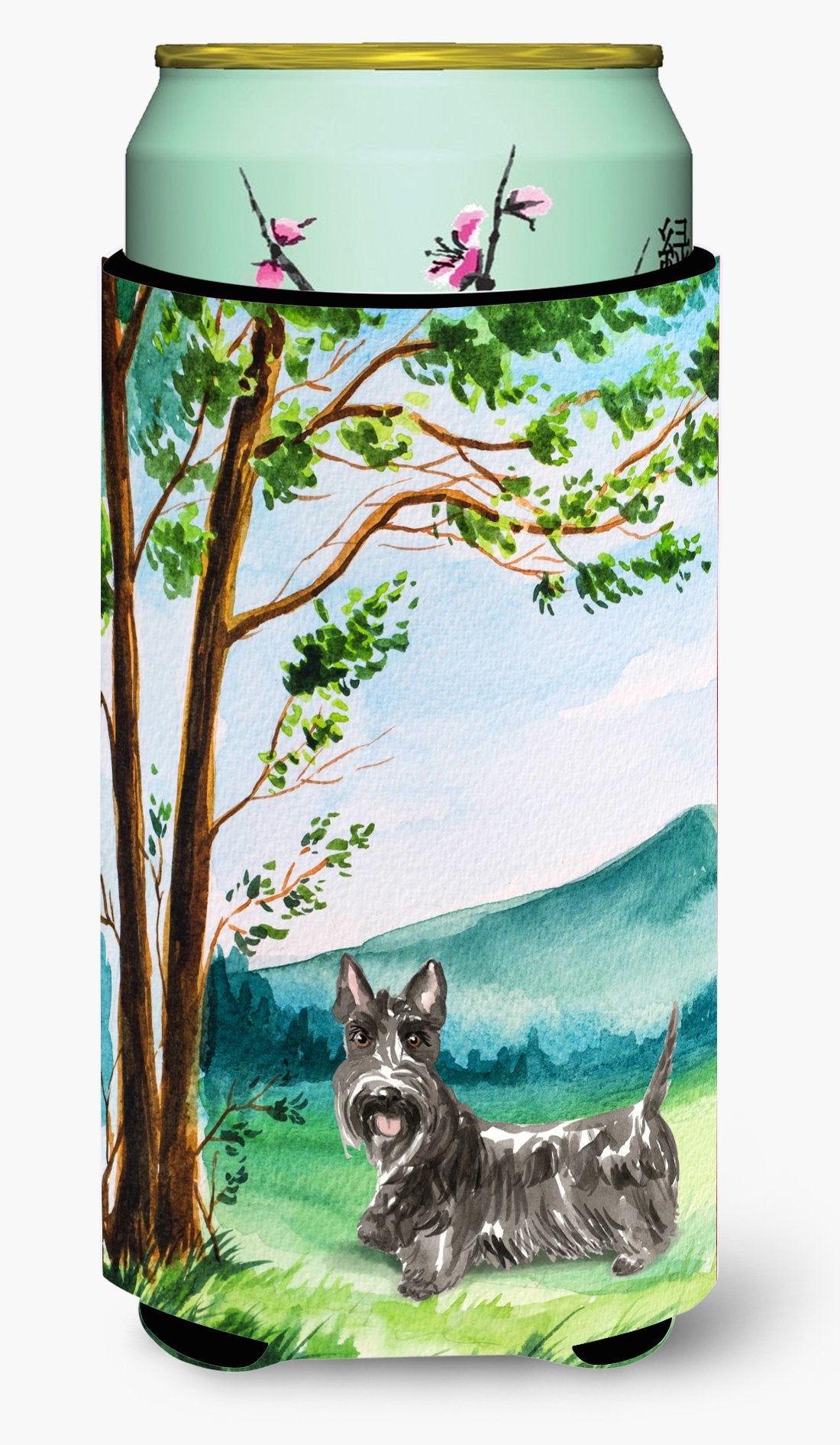 Under the Tree Scottish Terrier Tall Boy Beverage Insulator Hugger CK2559TBC by Caroline&#39;s Treasures