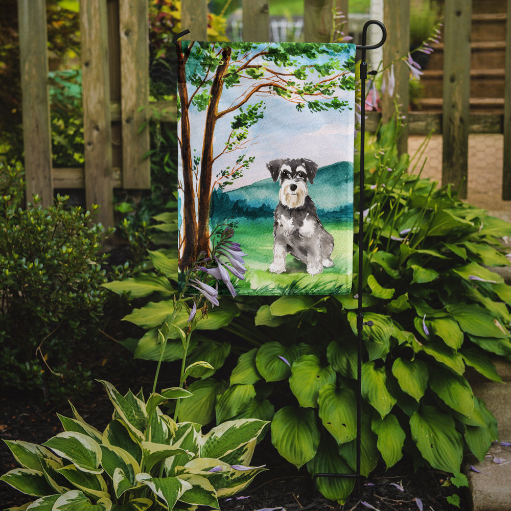 Under the Tree Schnauzer #2 Flag Garden Size CK2564GF  the-store.com.