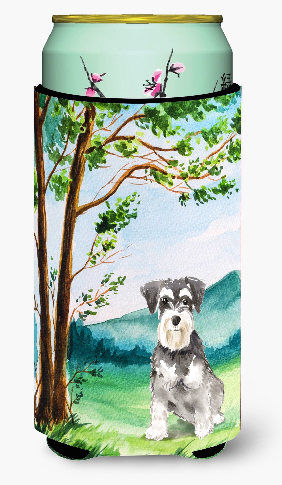 Under the Tree Schnauzer #2 Tall Boy Beverage Insulator Hugger CK2564TBC by Caroline's Treasures