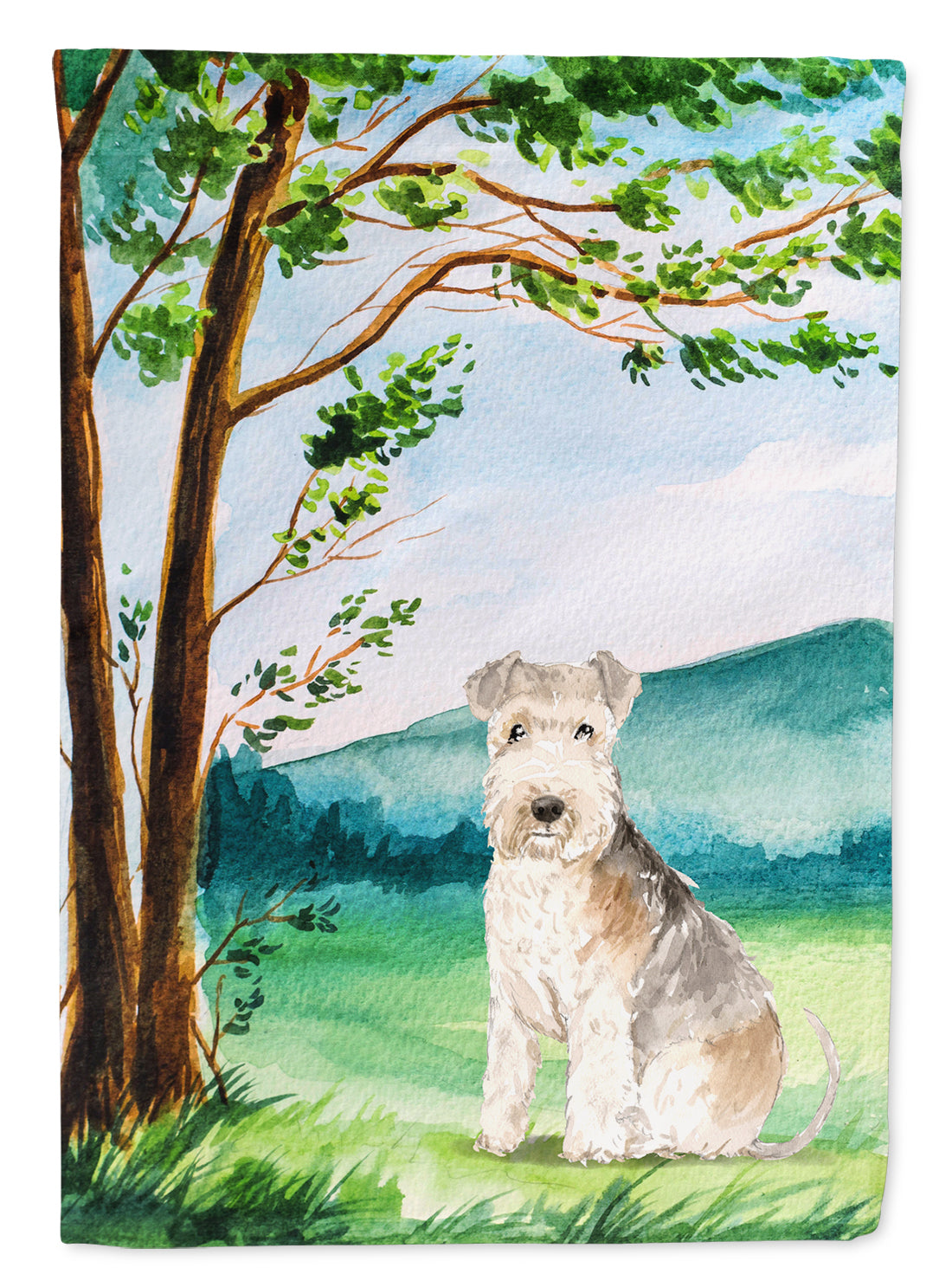 Under the Tree Lakeland Terrier Flag Garden Size CK2567GF  the-store.com.