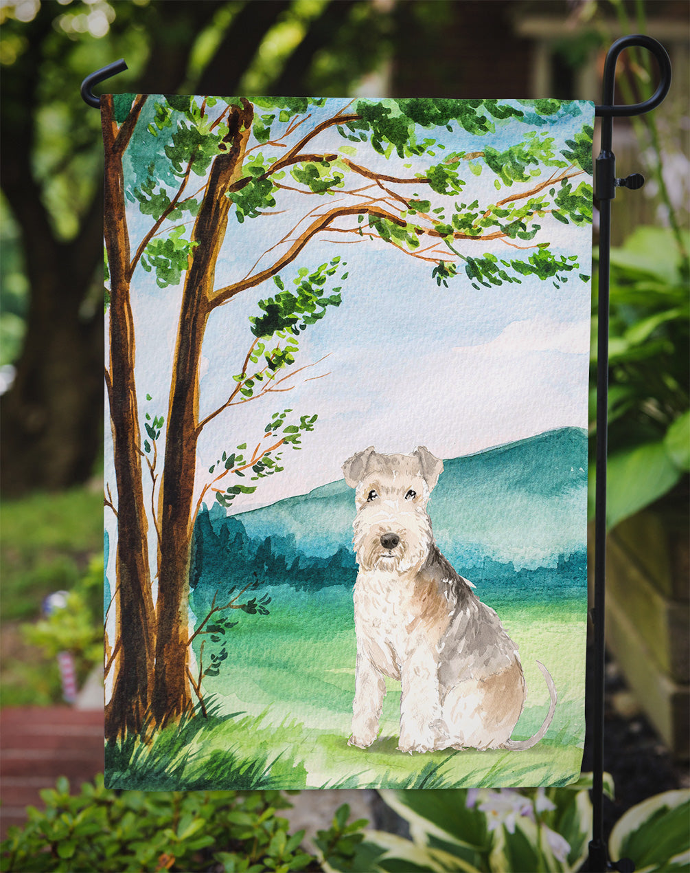 Under the Tree Lakeland Terrier Flag Garden Size CK2567GF  the-store.com.