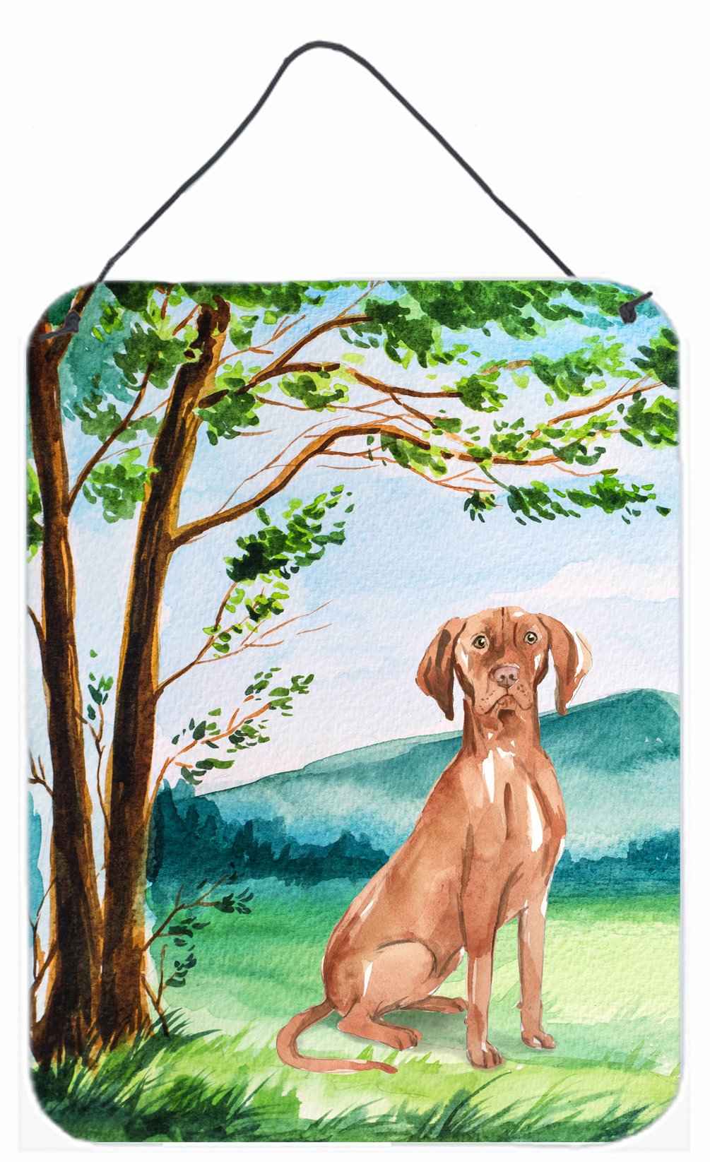 Under the Tree Vizsla Wall or Door Hanging Prints CK2571DS1216 by Caroline&#39;s Treasures