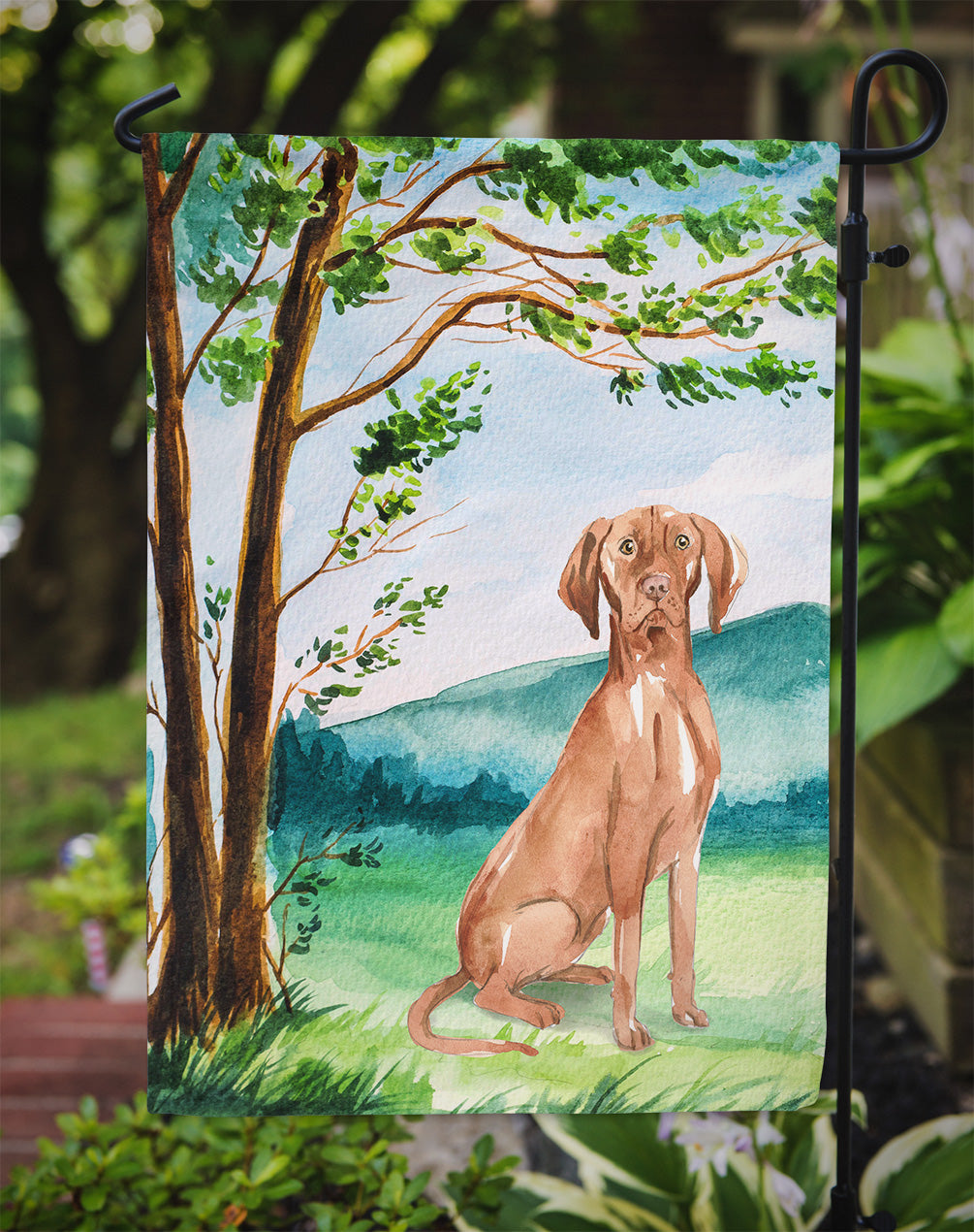 Under the Tree Vizsla Flag Garden Size CK2571GF  the-store.com.