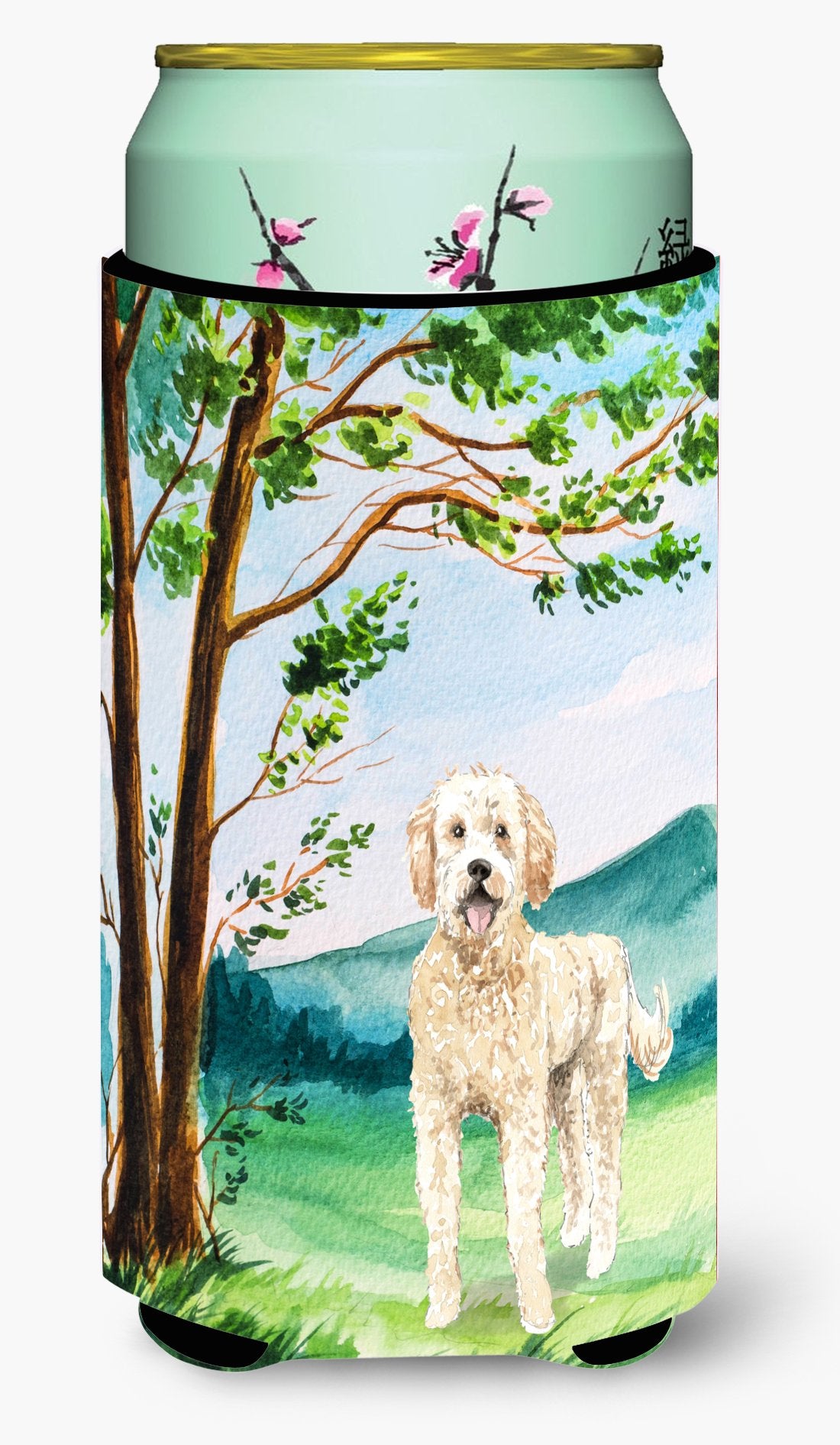 Under the Tree Goldendoodle Tall Boy Beverage Insulator Hugger CK2573TBC by Caroline&#39;s Treasures