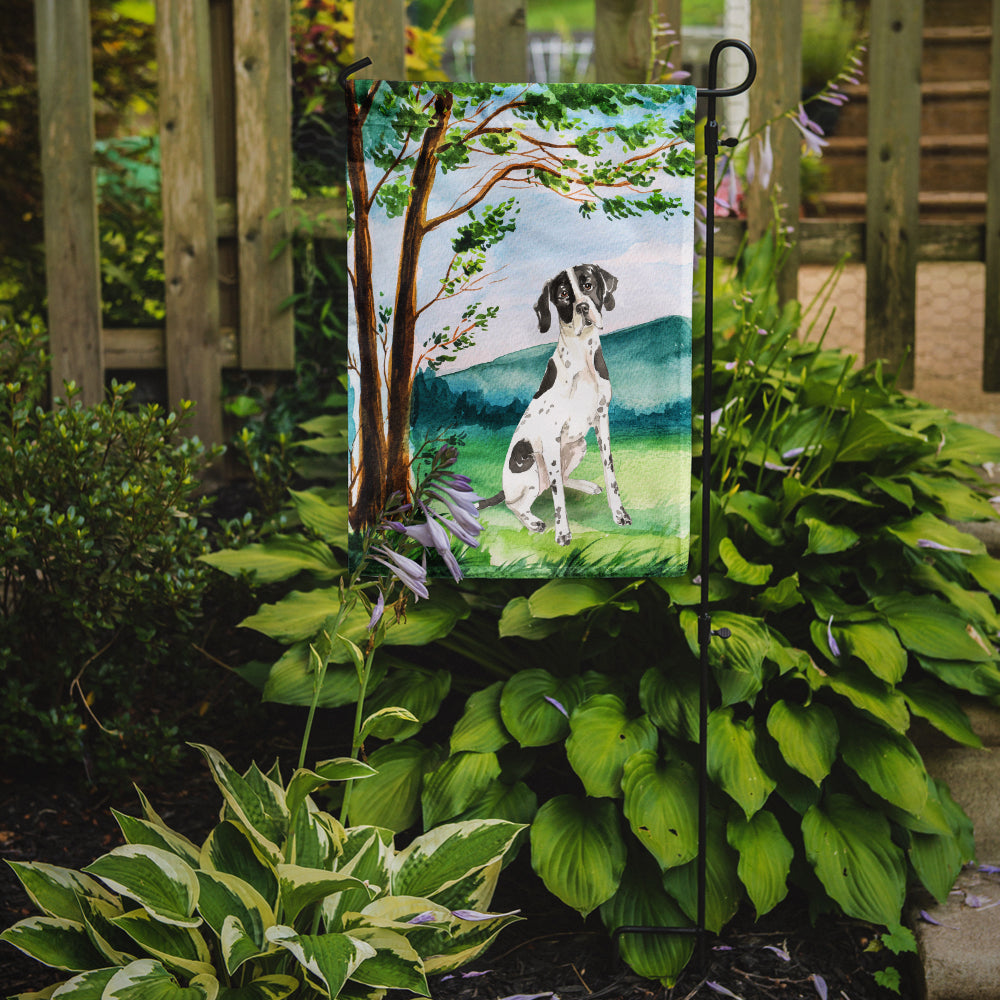 Under the Tree English Pointer Flag Garden Size CK2574GF  the-store.com.