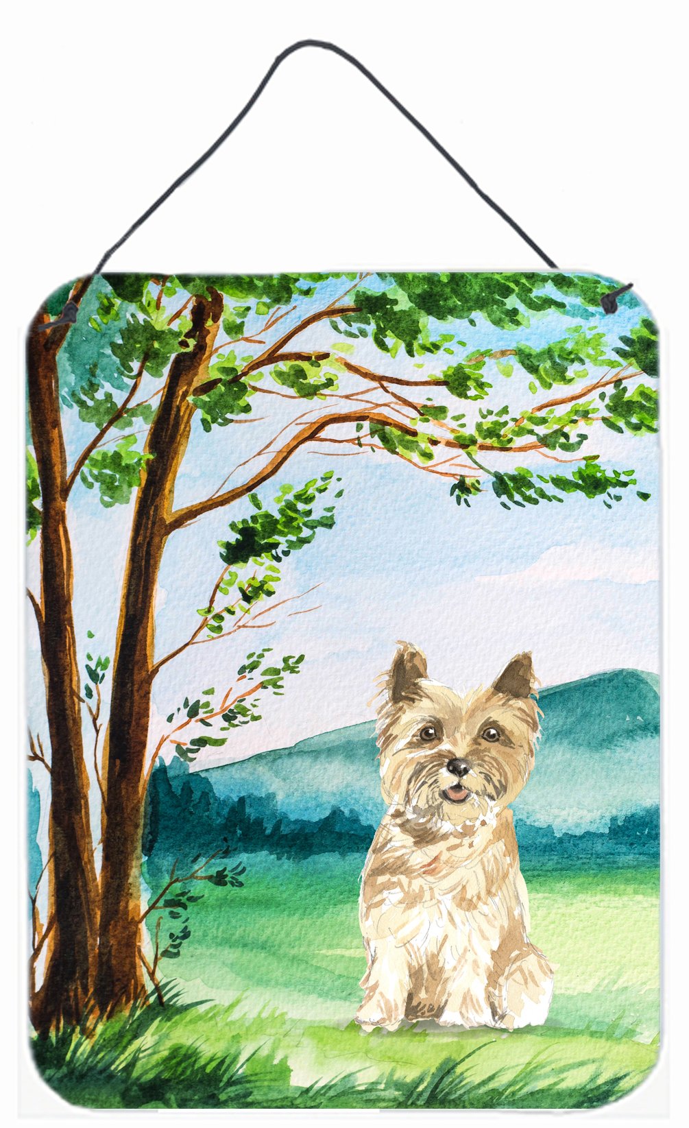 Under the Tree Cairn Terrier Wall or Door Hanging Prints CK2577DS1216 by Caroline's Treasures