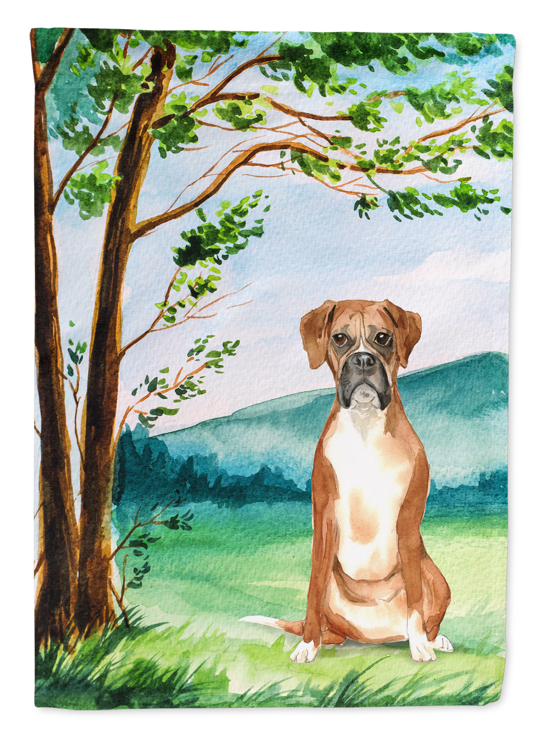 Under the Tree Boxer Flag Canvas House Size CK2578CHF  the-store.com.